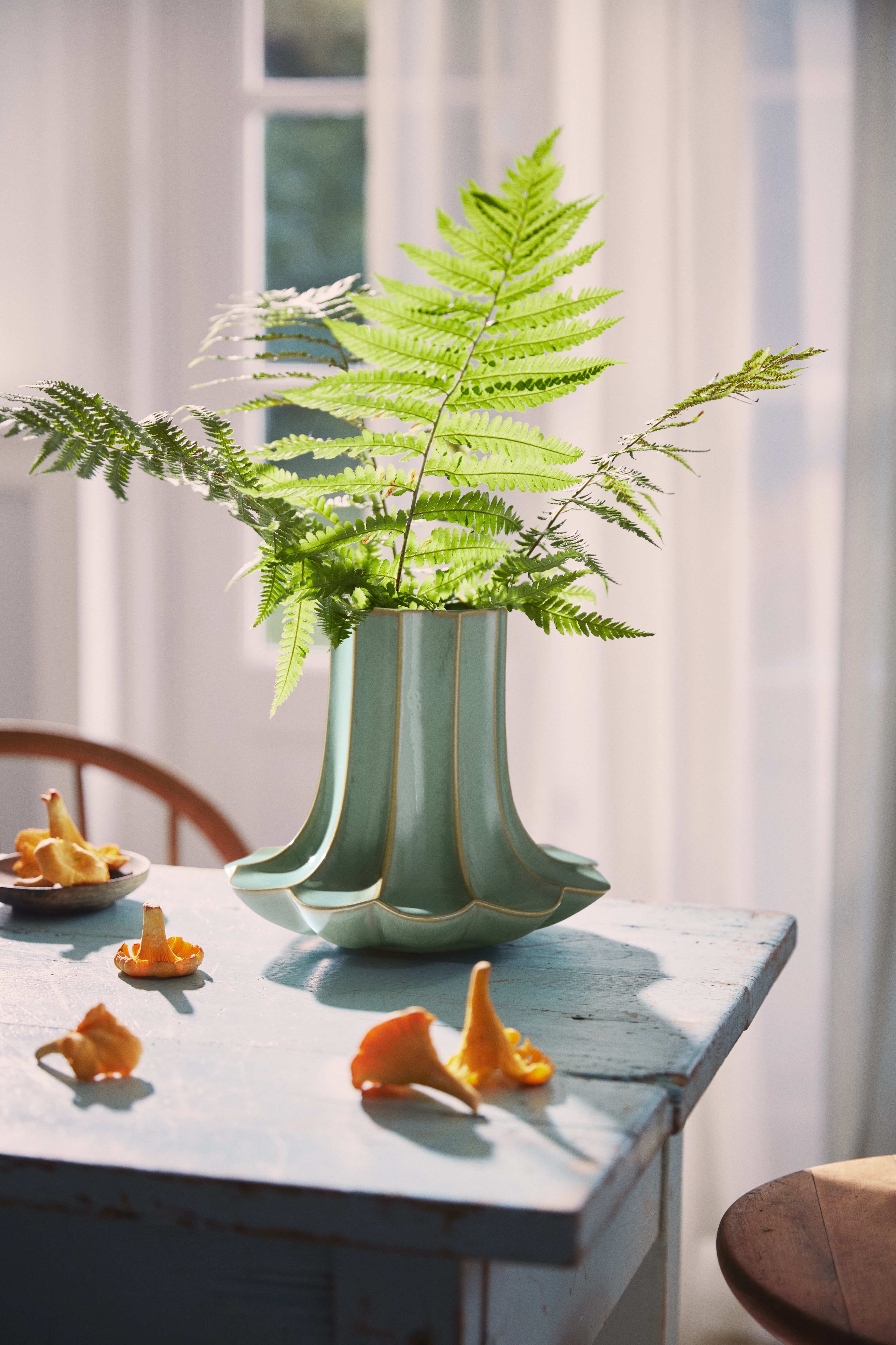 Vase H20.5 cm fra Kähler i farven Grøn, lavet af Keramik