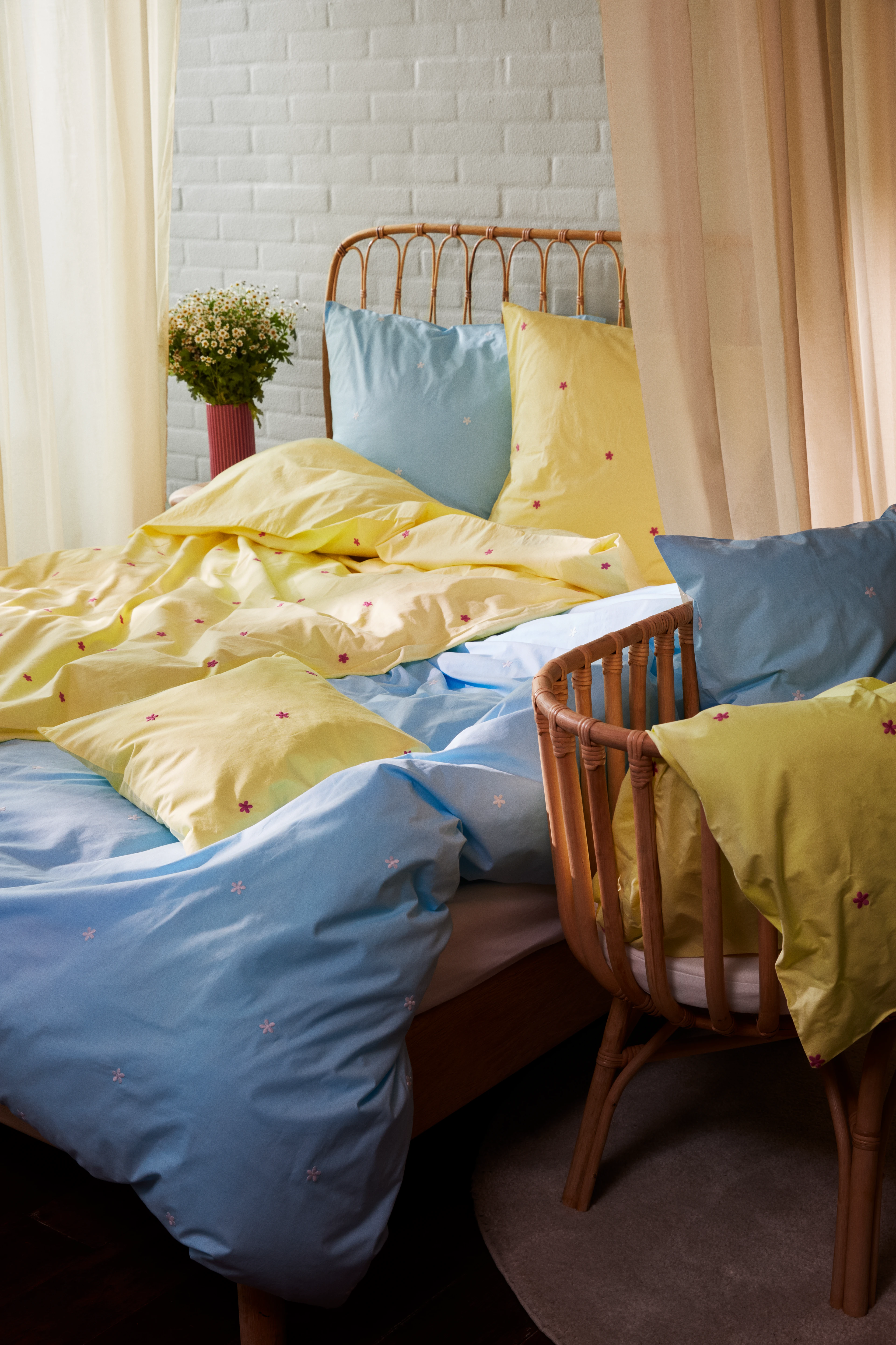 Baby Bed linen 70x100 cm from JUNA in Yellow color, made of Cotton