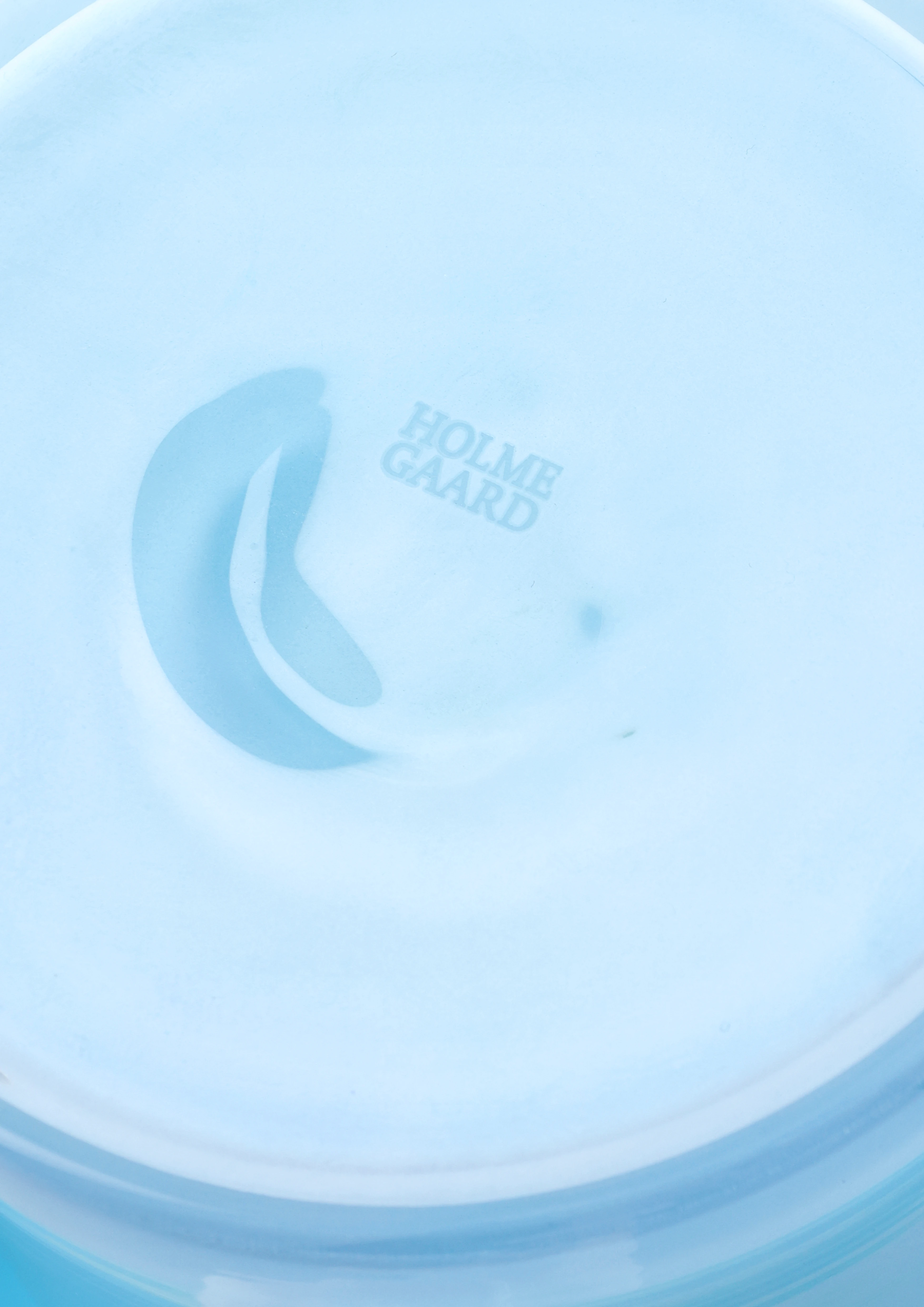 Vas H22.5 cm från Holmegaard i färgen Ljusblå/Aqua, tillverkad av Glas