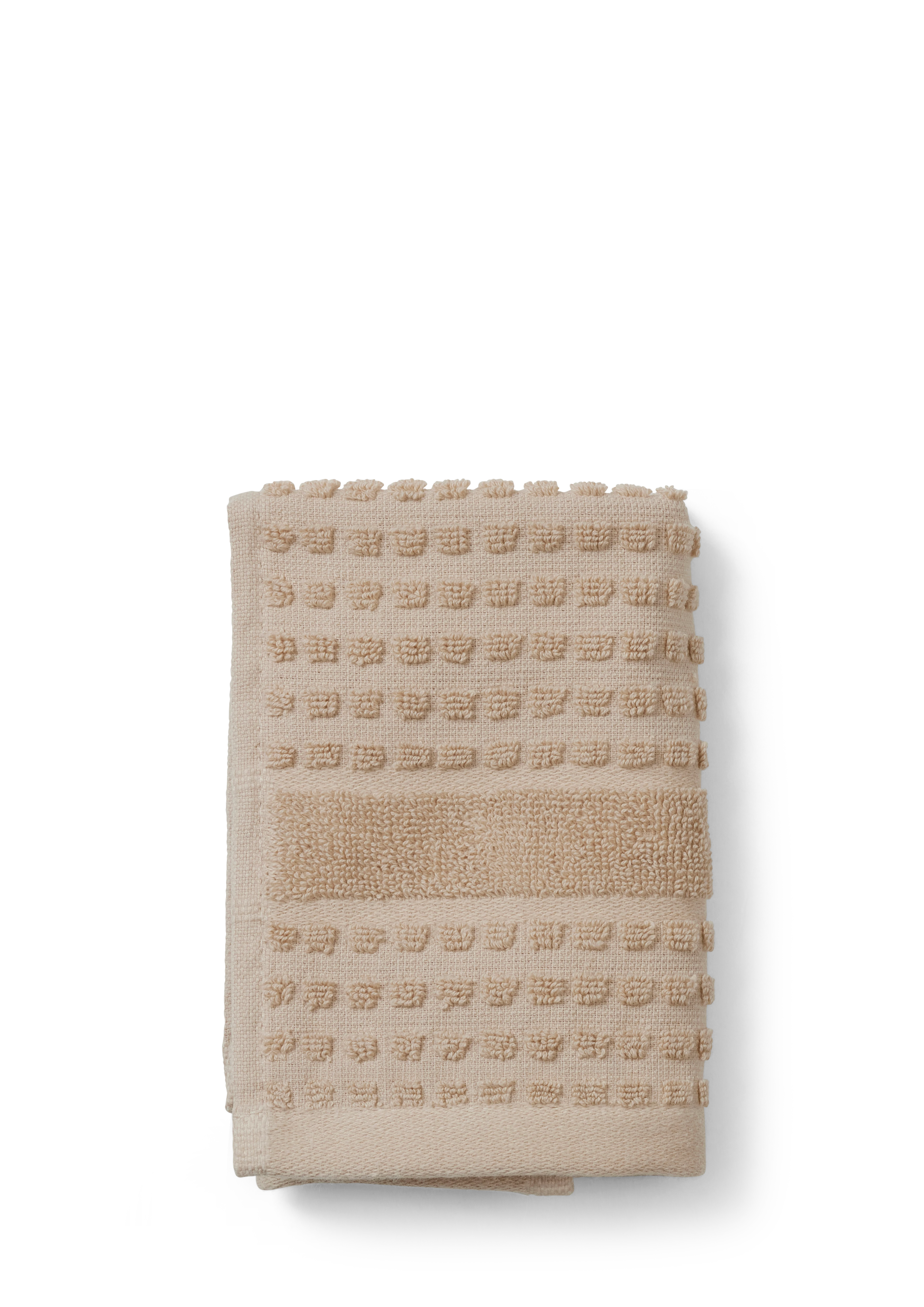 Face cloth 30x30 cm from JUNA in Sand color, made of Cotton