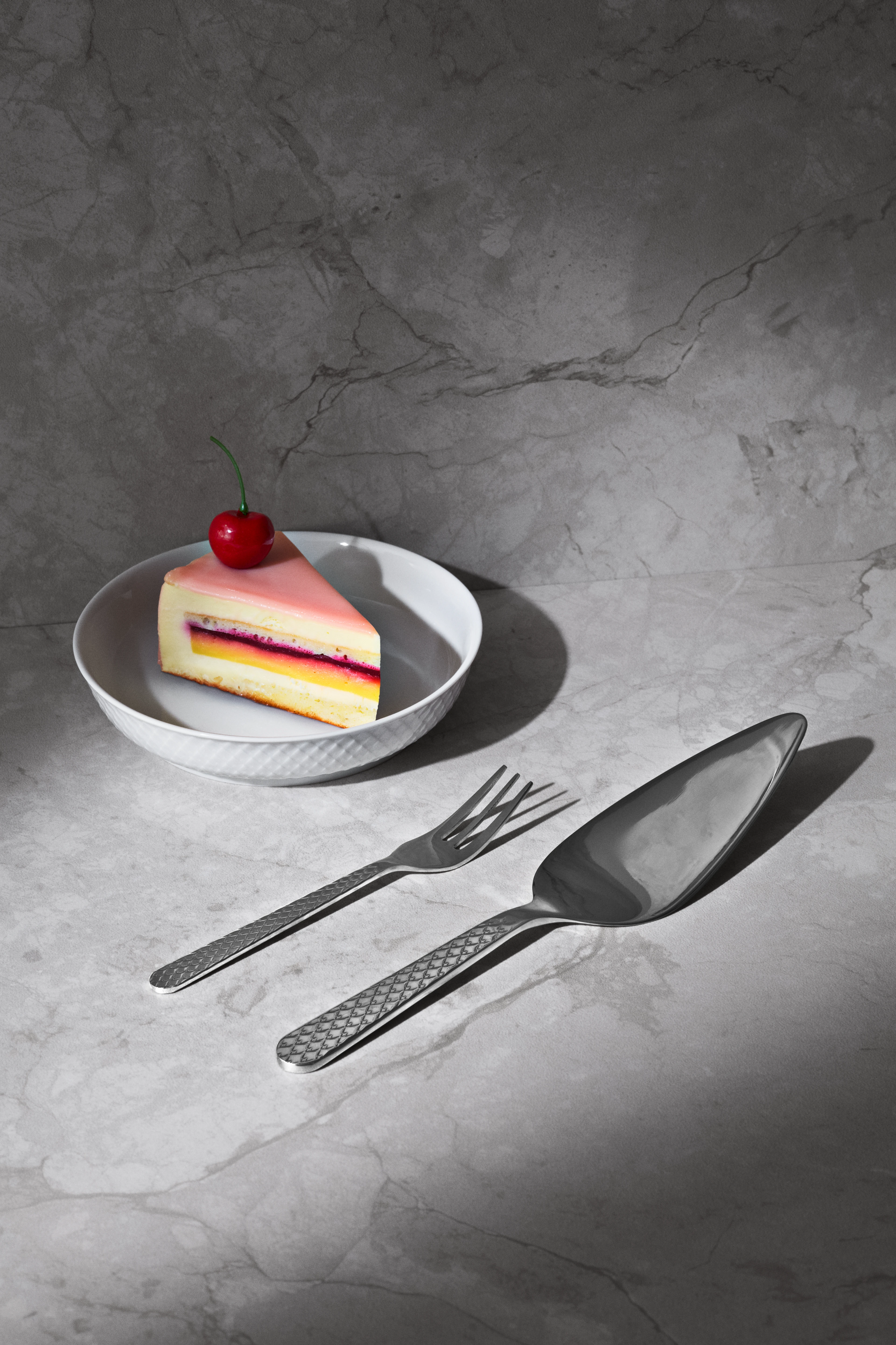 Cake slicer from Lyngby Porcelæn in Steel color, made of Metal