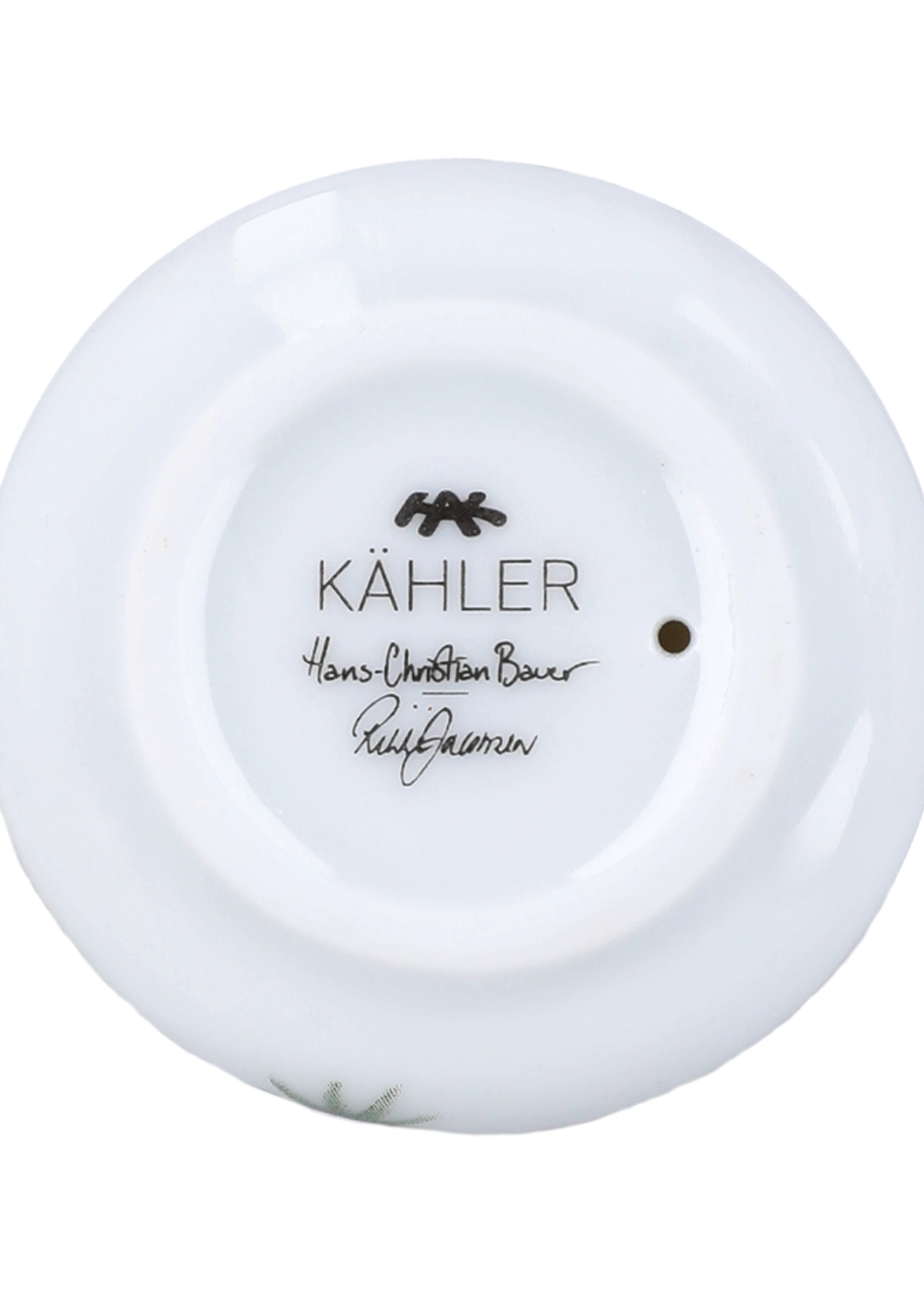 Father Elf Ø6 cm from Kähler in White w. deco color, made of Ceramics