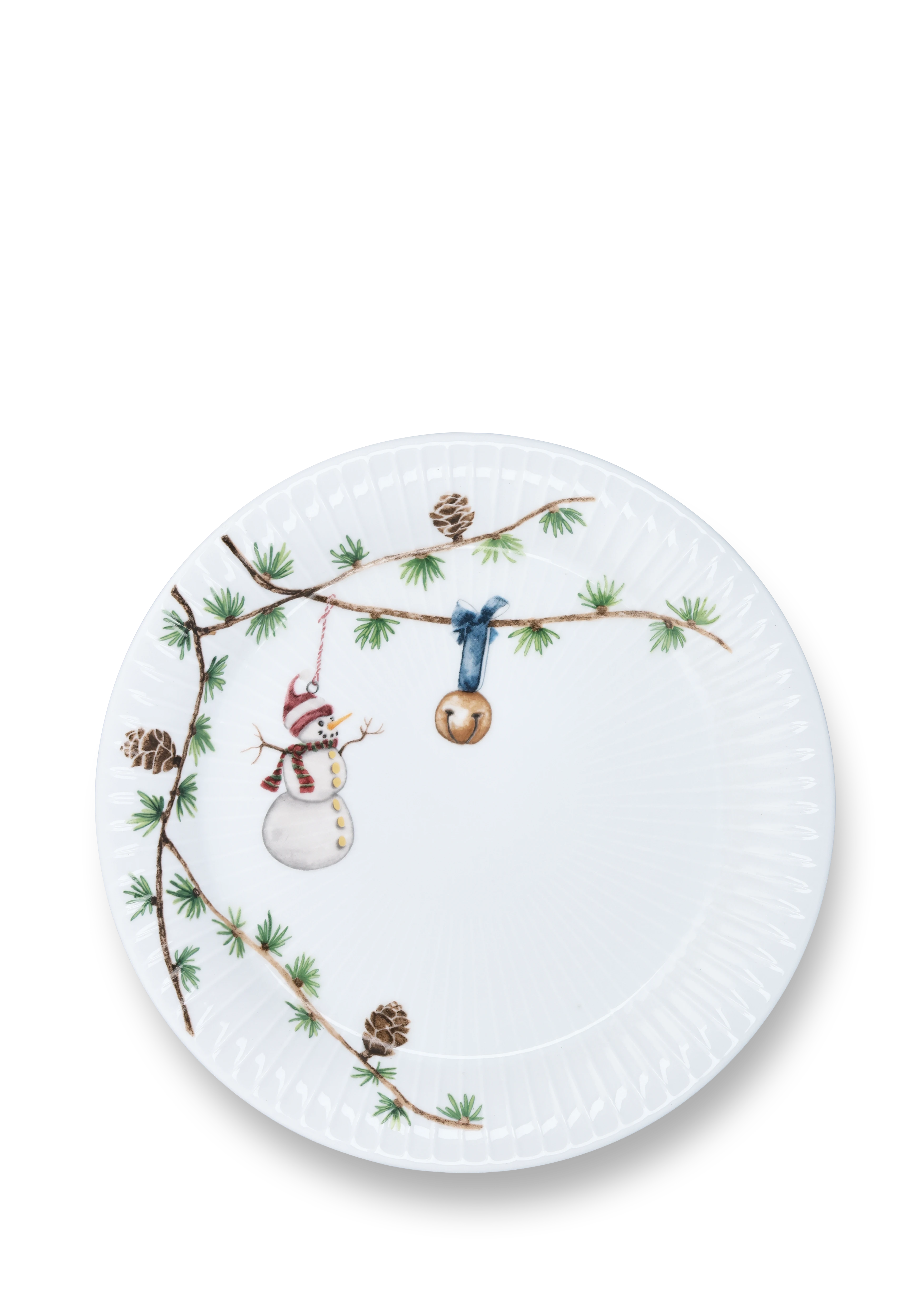 Plate Ø19 cm from Kähler  in White w. deco color, made of Ceramics