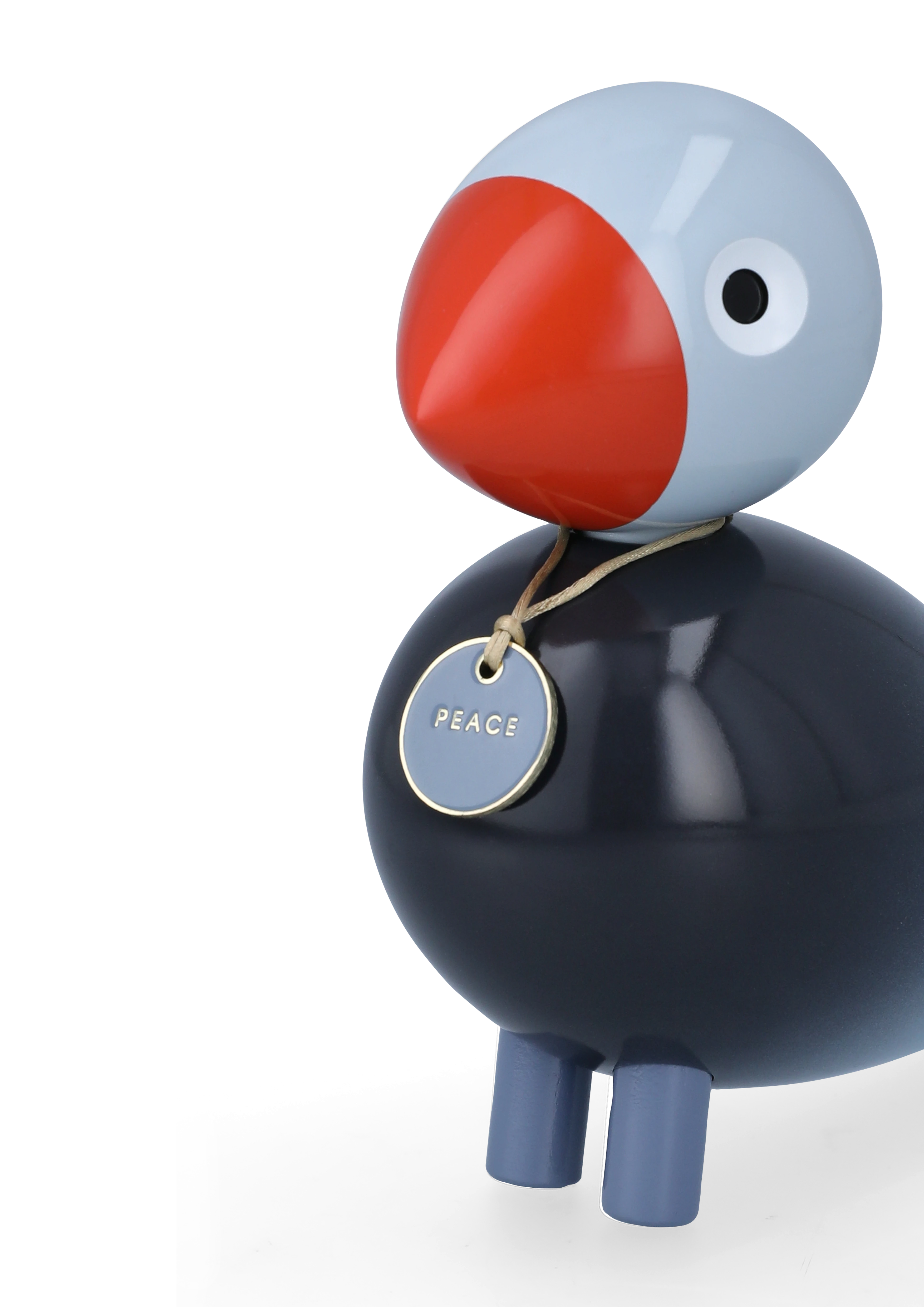 Peace Story Bird H15.5 cm from Kay Bojesen in Blue color, made of Wood