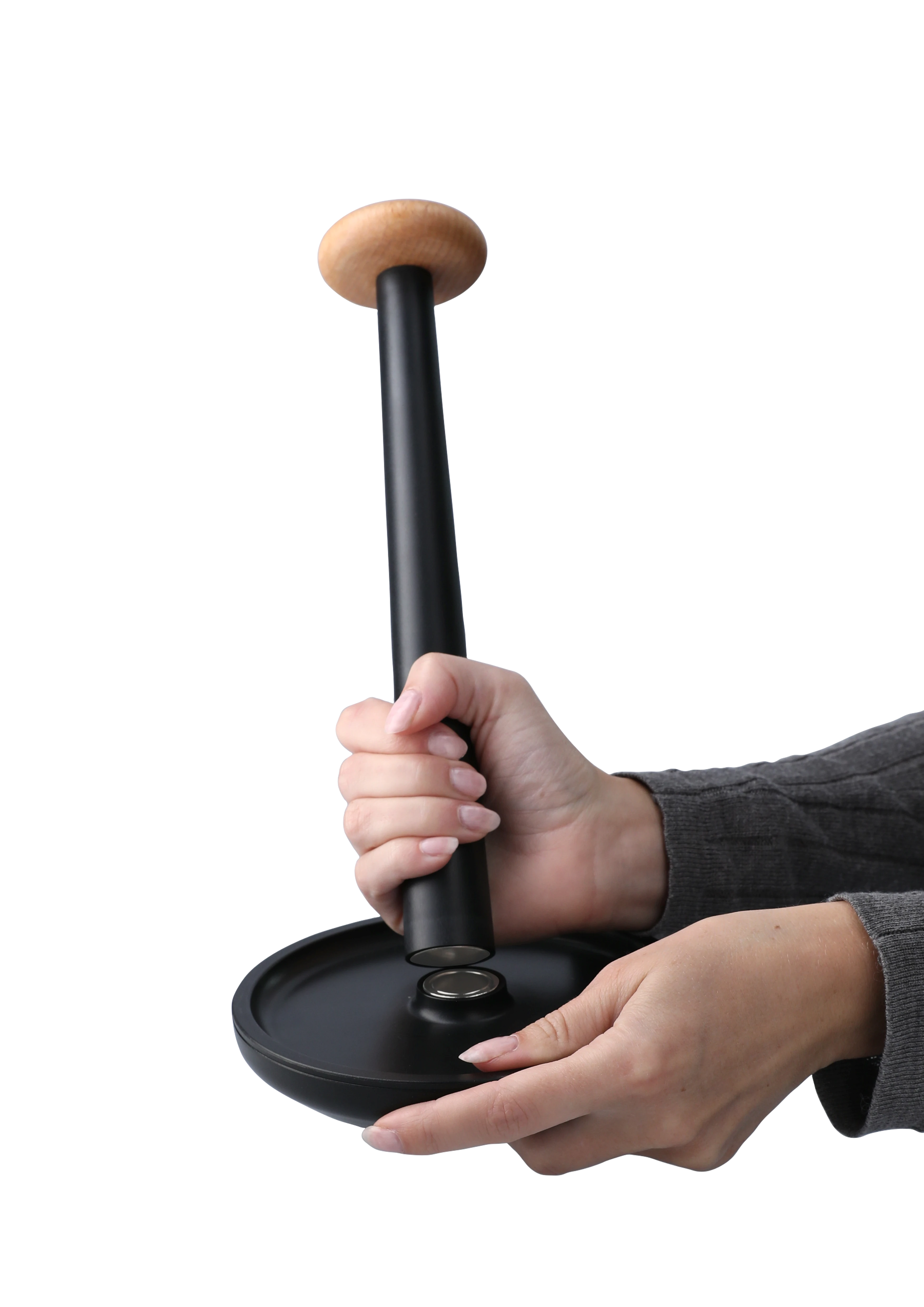 Paper Pal kitchen roll holder H30cm from Rosendahl in Black color, made of Plastic