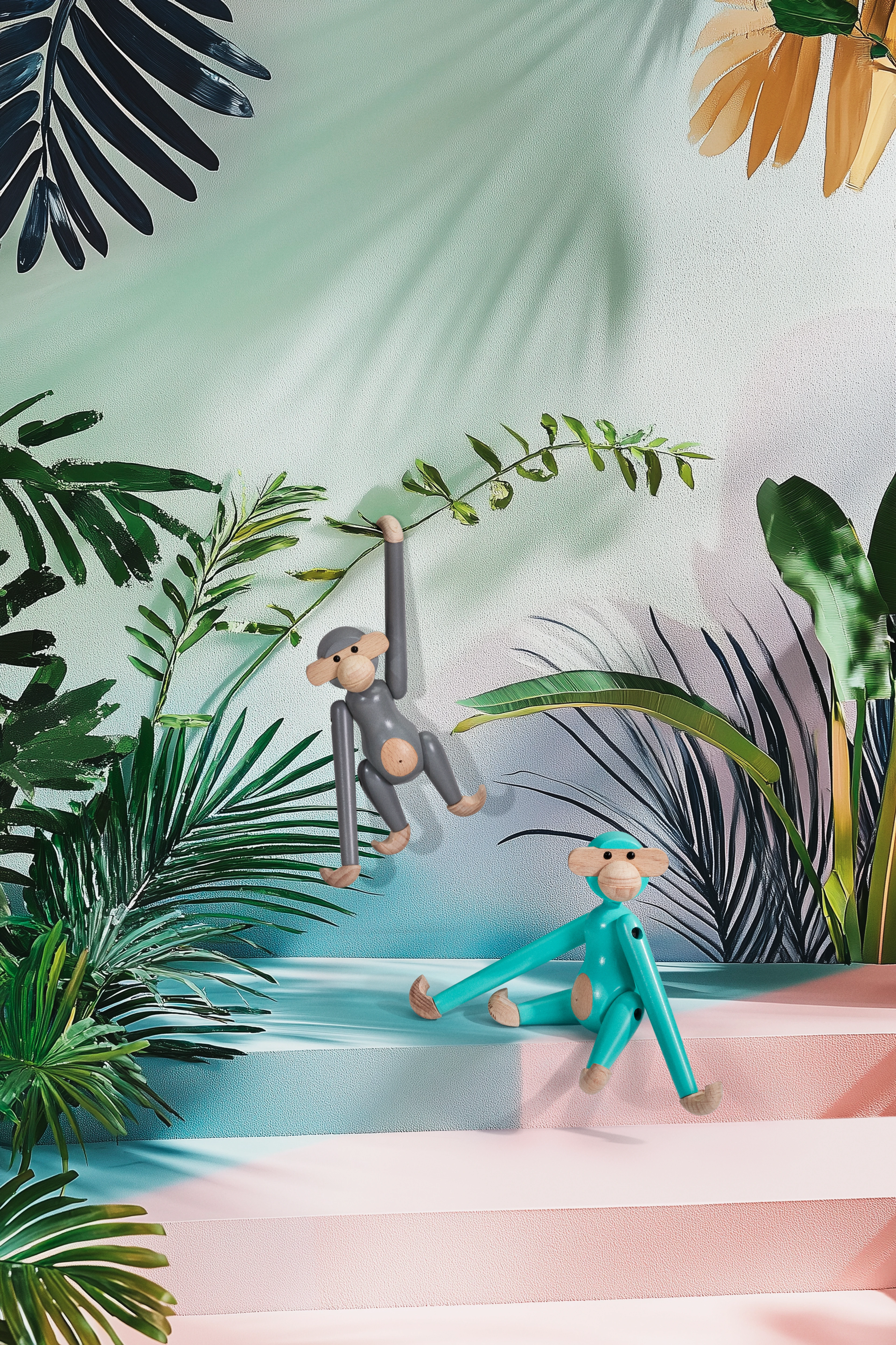 Abe mini fra Kay Bojesen i farven Grå, lavet af Træ