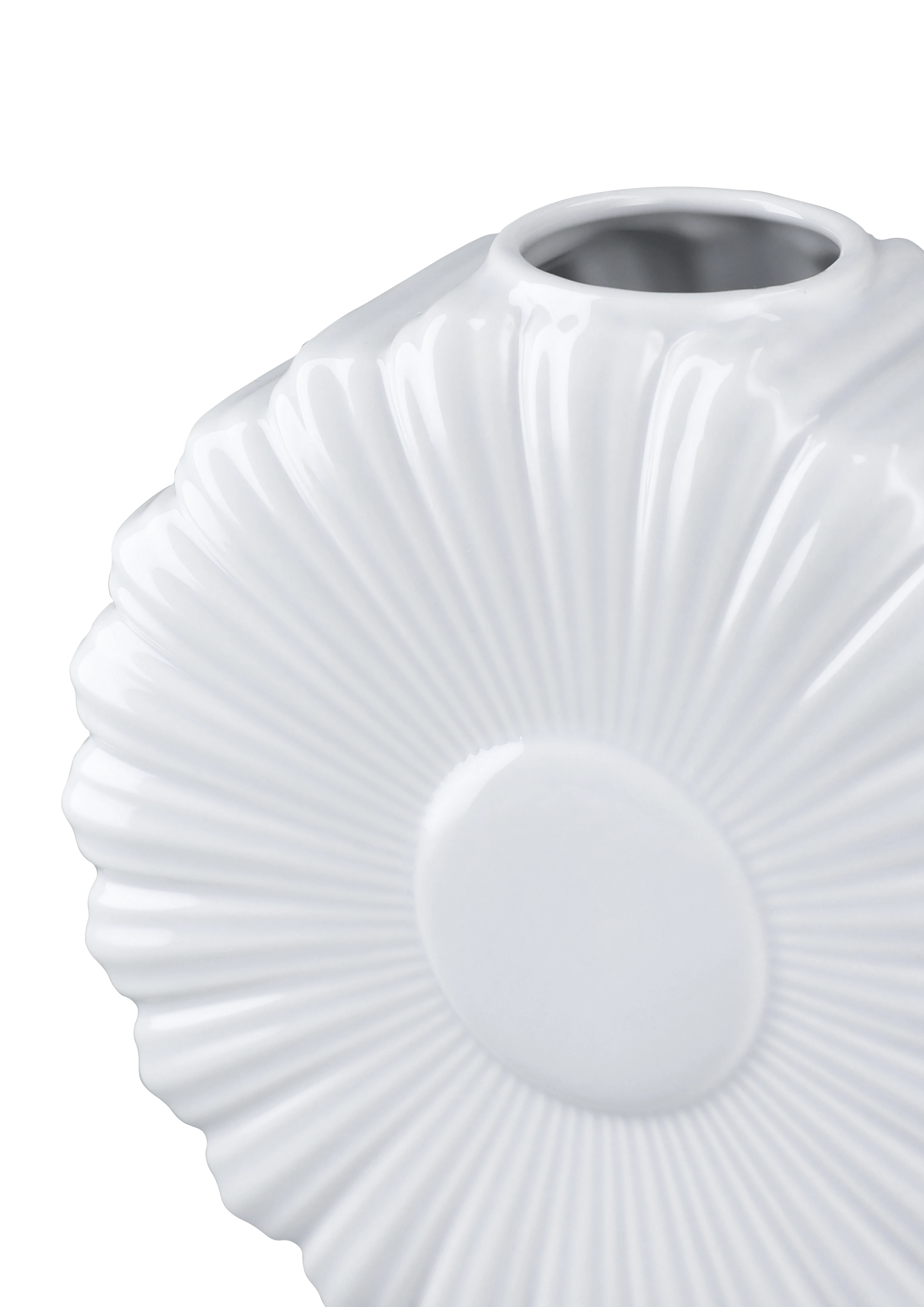 Prästkrage Vas H21 cm från Lyngby Porcelæn i färgen Vit, tillverkad av Keramik