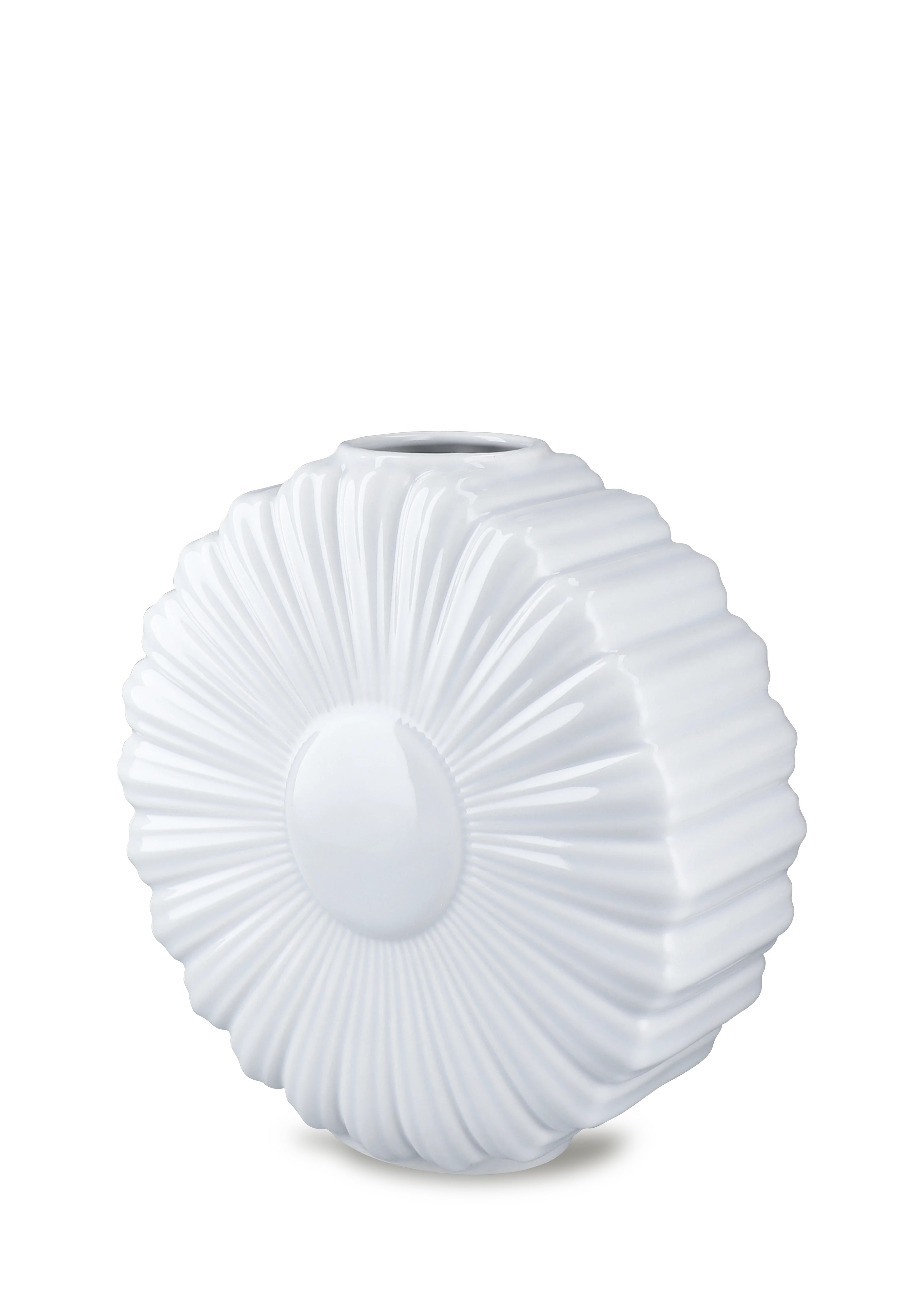 Daisy Vase H21 cm from Lyngby Porcelæn in White color, made of Ceramics