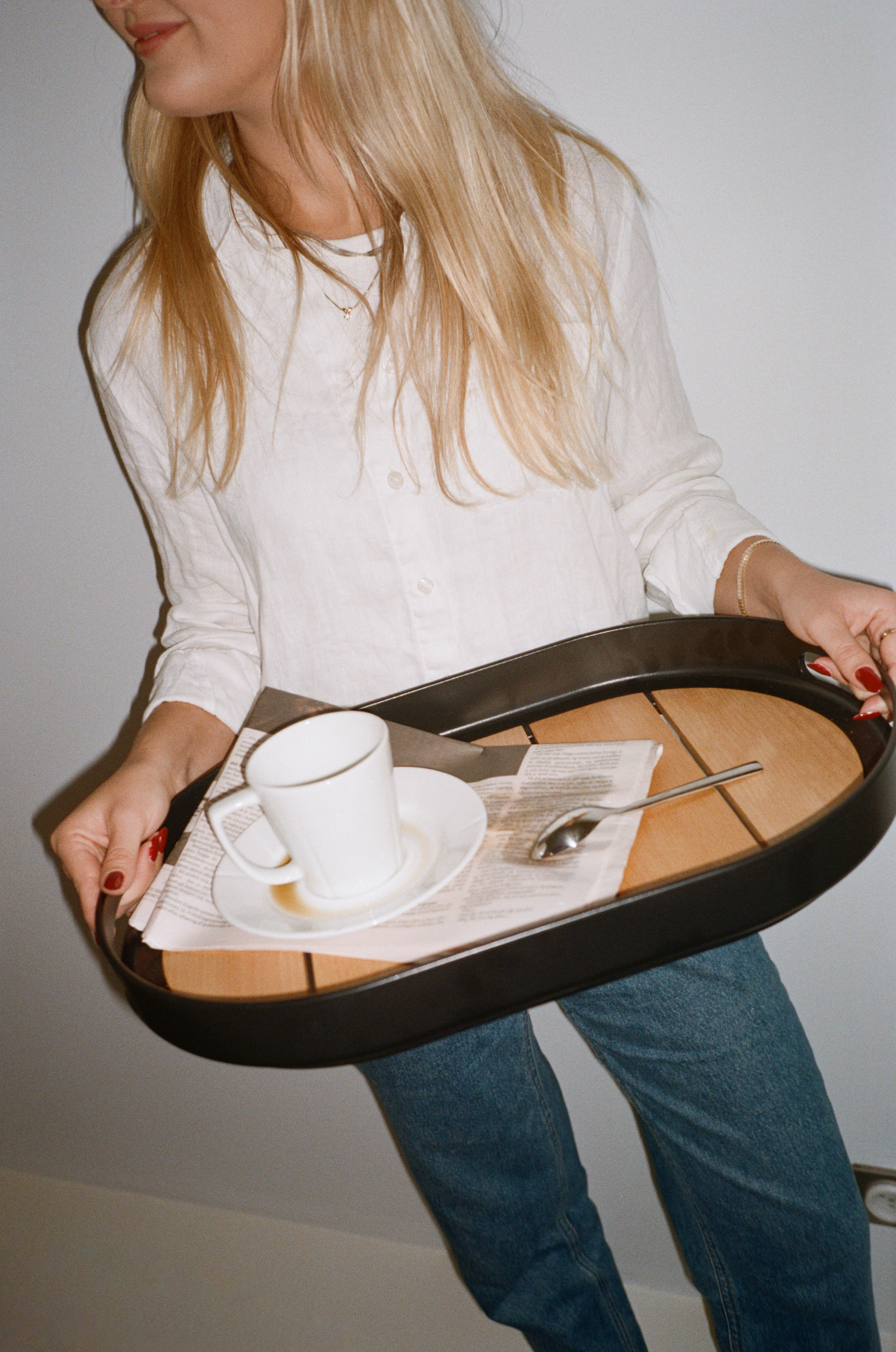 Carry me tray 50x35 cm from Rosendahl in Black color, made of Plastic