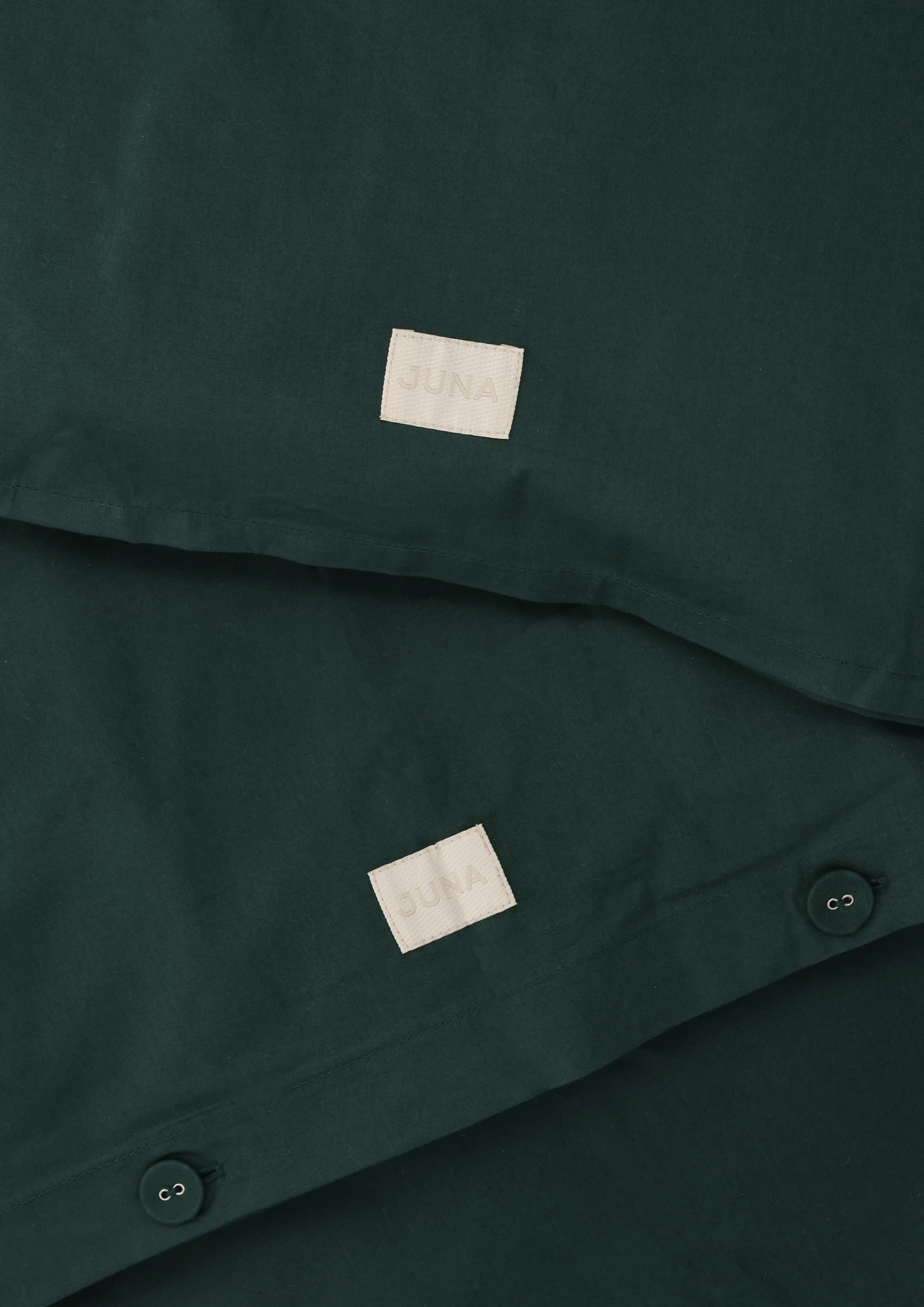 Bed linen 140x200 cm from JUNA in Green color, made of Cotton