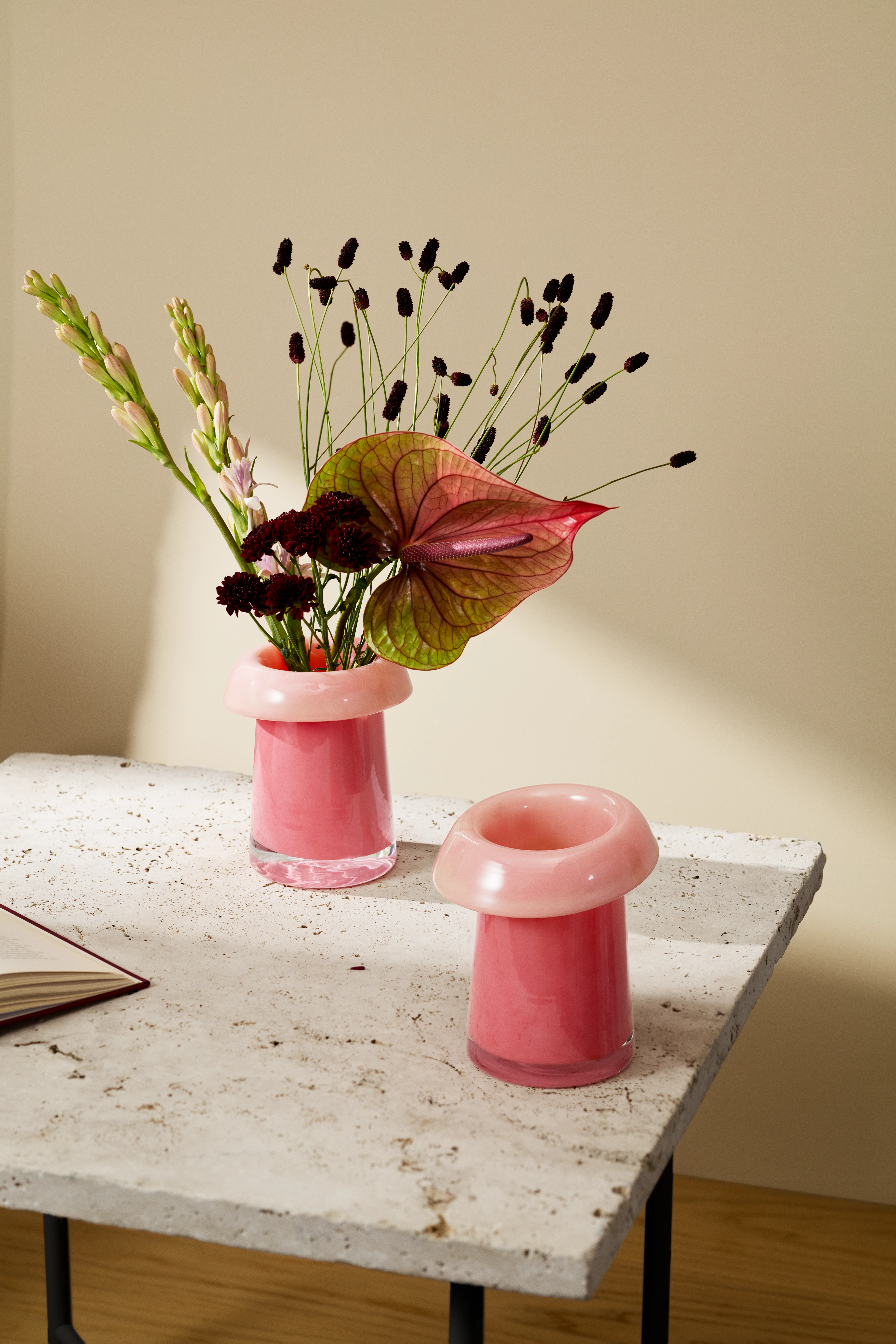 Holmegaard Vase H16.5 cm in Coral/Peach from Soma