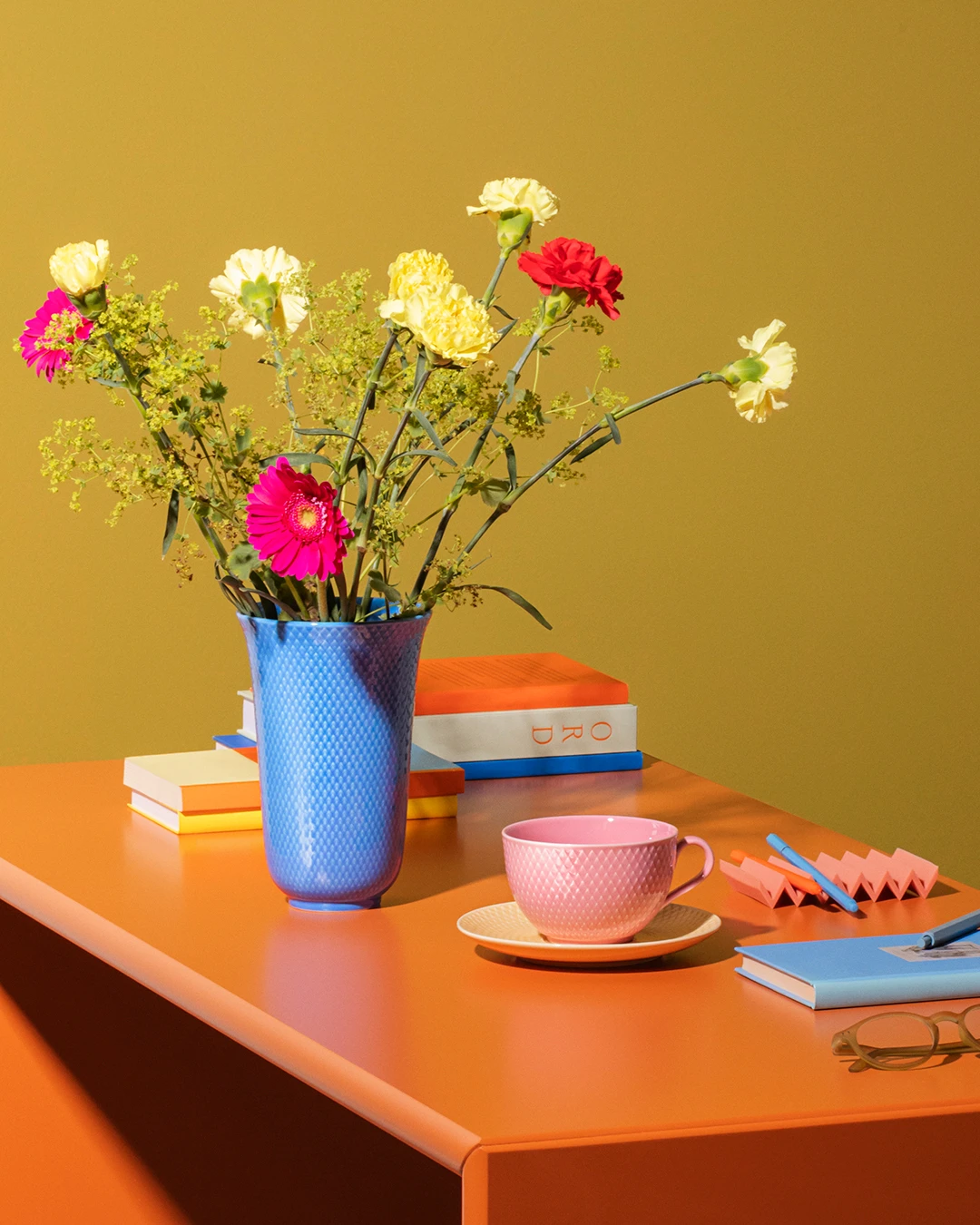 Colorful series, Rhombe color, from Lyngby Porcelæn