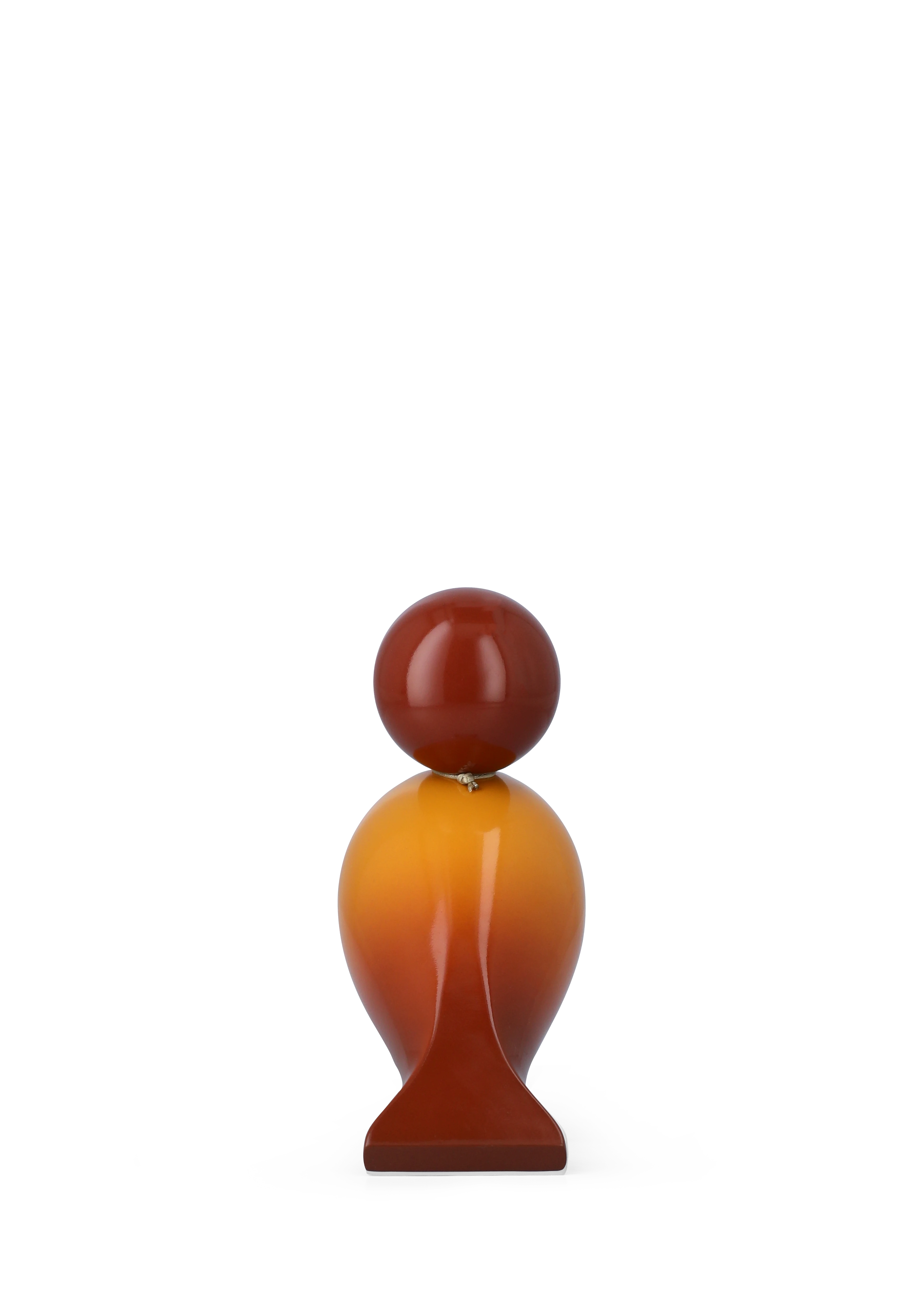 Cosy Story Bird H15.5 cm from Kay Bojesen in Orange color, made of Wood