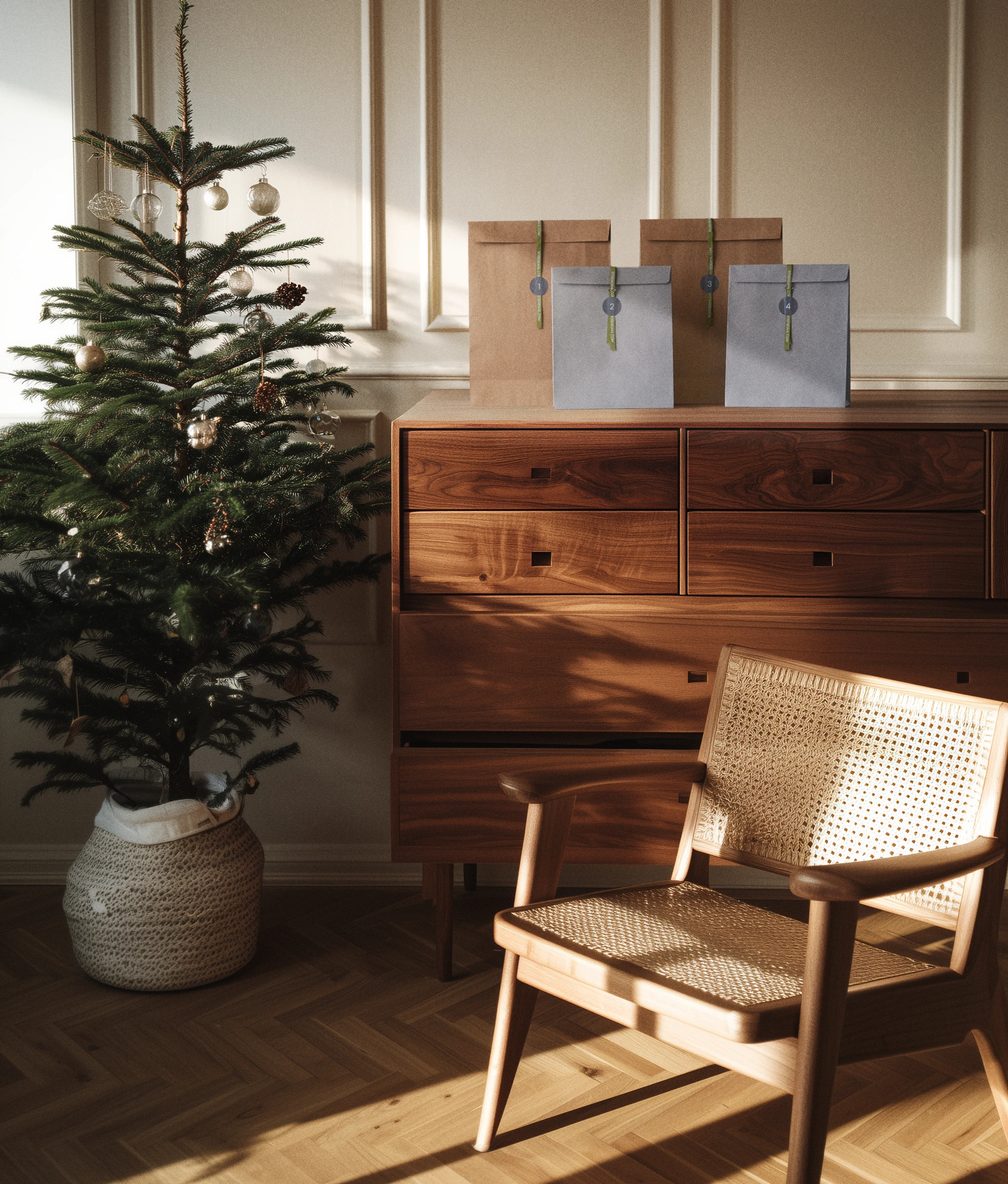 Advent Calendar 2025 from Kay Bojesen in color, made of Wood