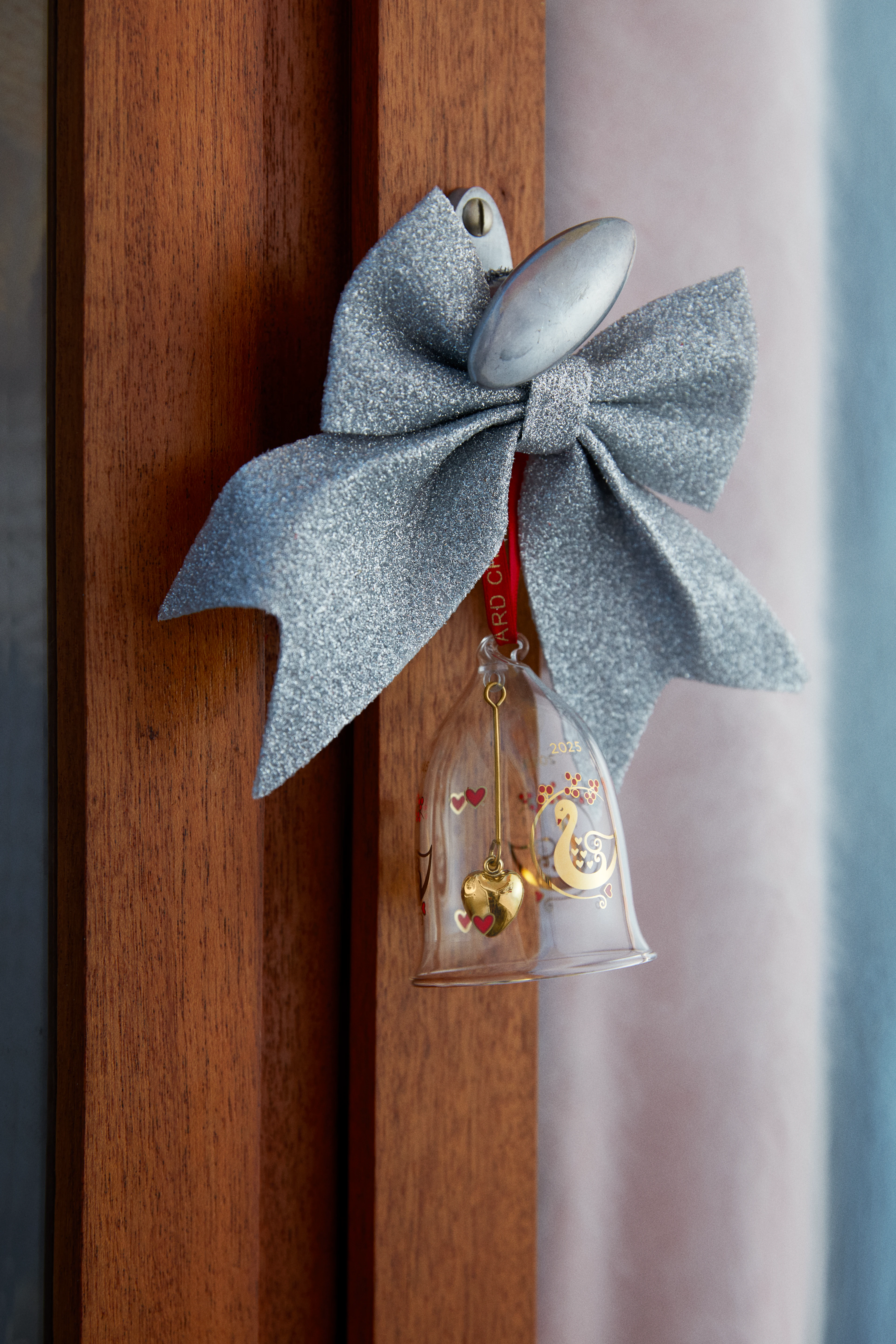 Annual Christmas Bell 2025 small from Holmegaard in Clear color, made of Glass