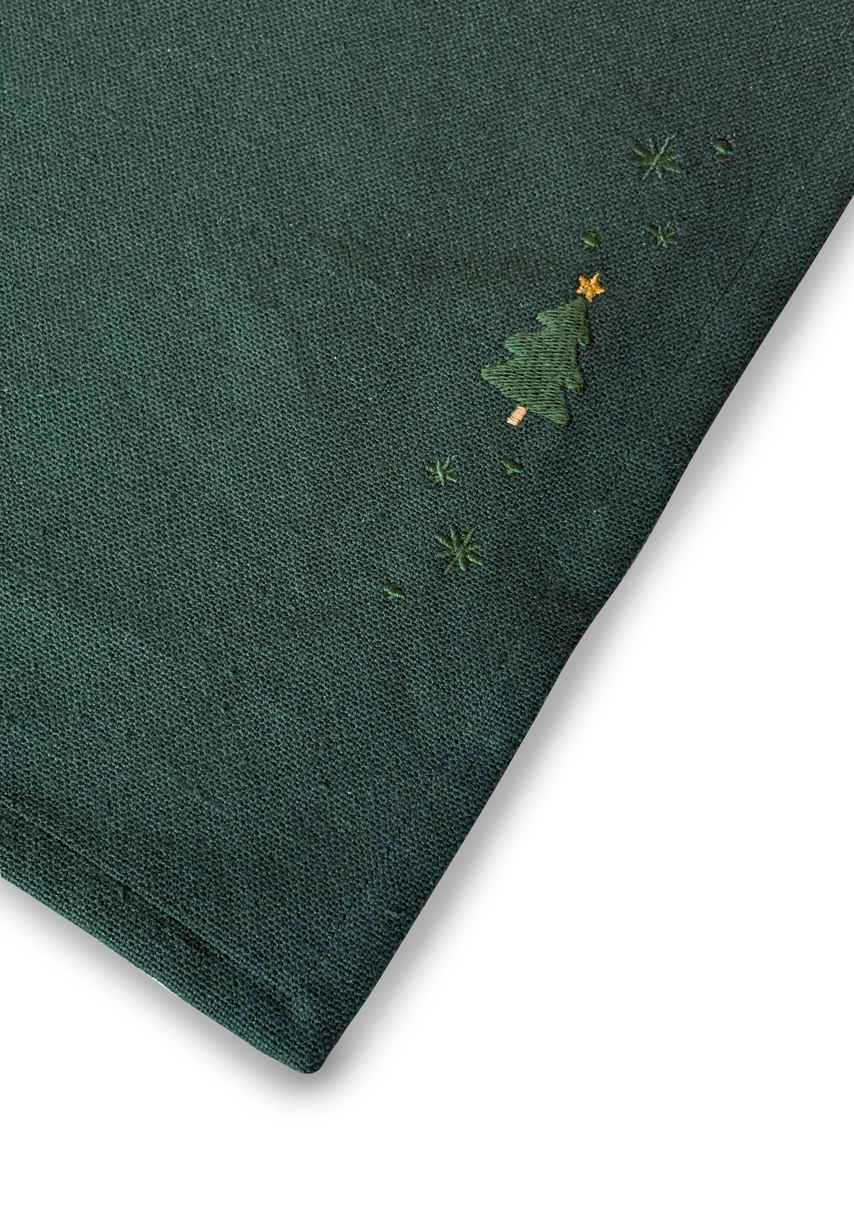 Christmas tree Place mat 49x32 cm from JUNA in Green color, made of Cotton blend