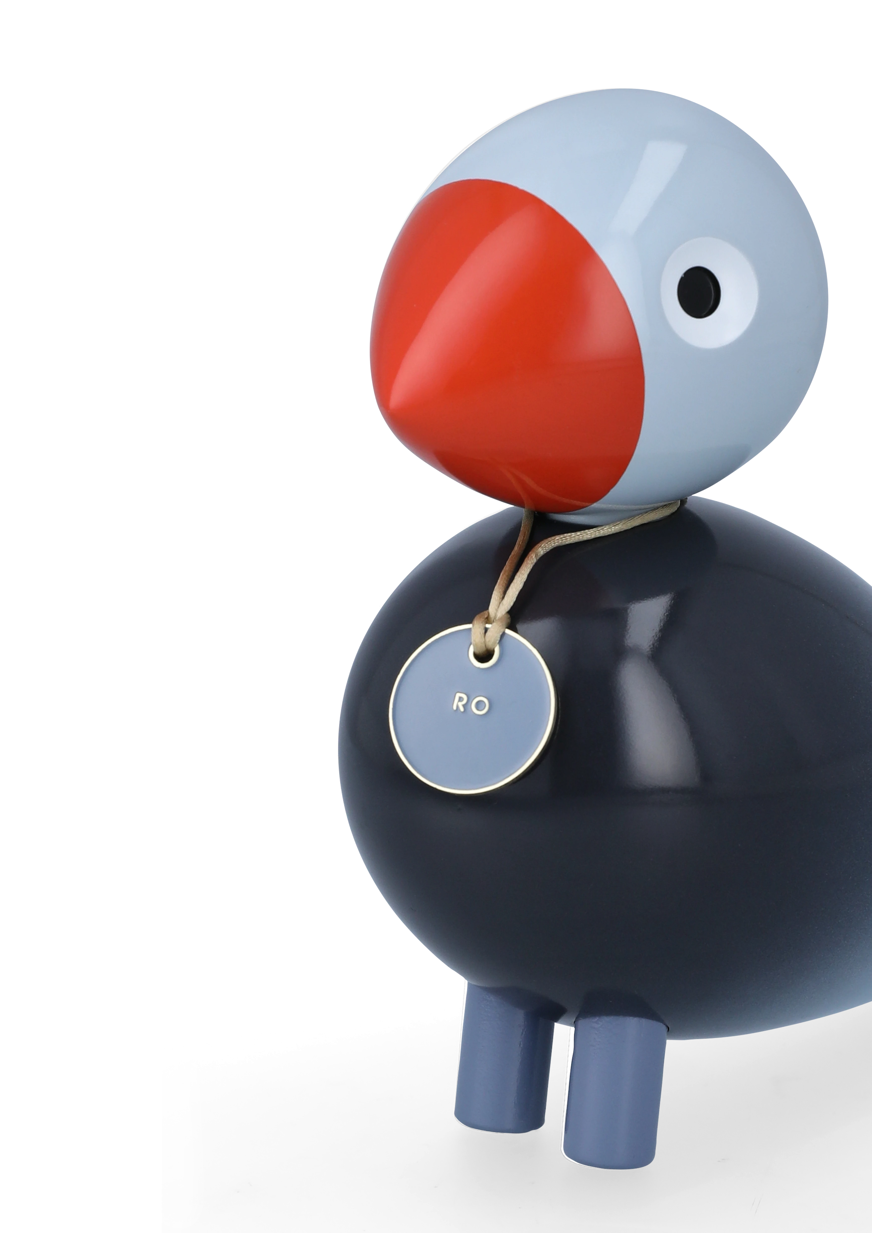 Peace Story Bird H15.5 cm from Kay Bojesen in Blue color, made of Wood