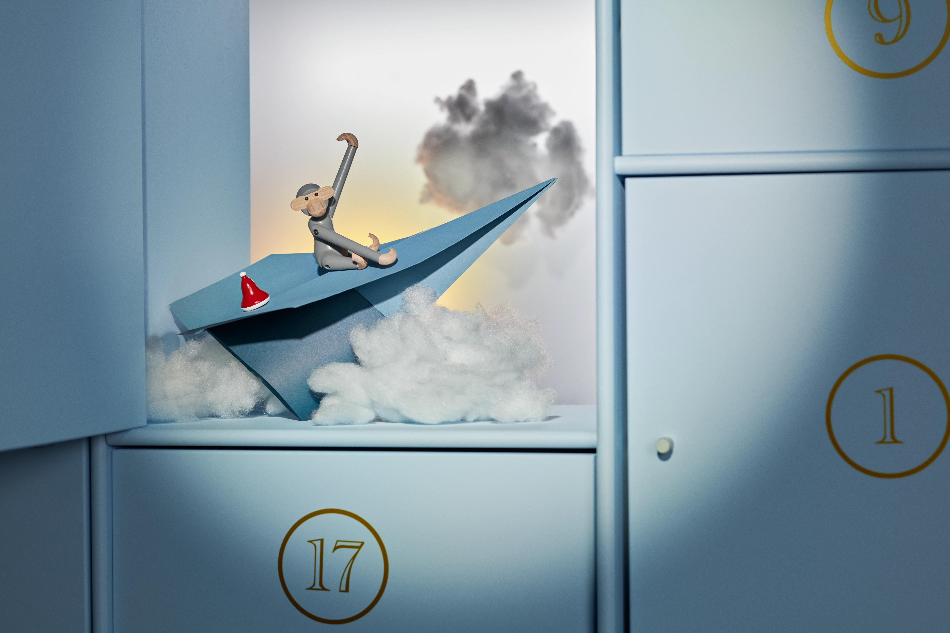 Apa mini från Kay Bojesen i färgen Grå, tillverkad av Trä