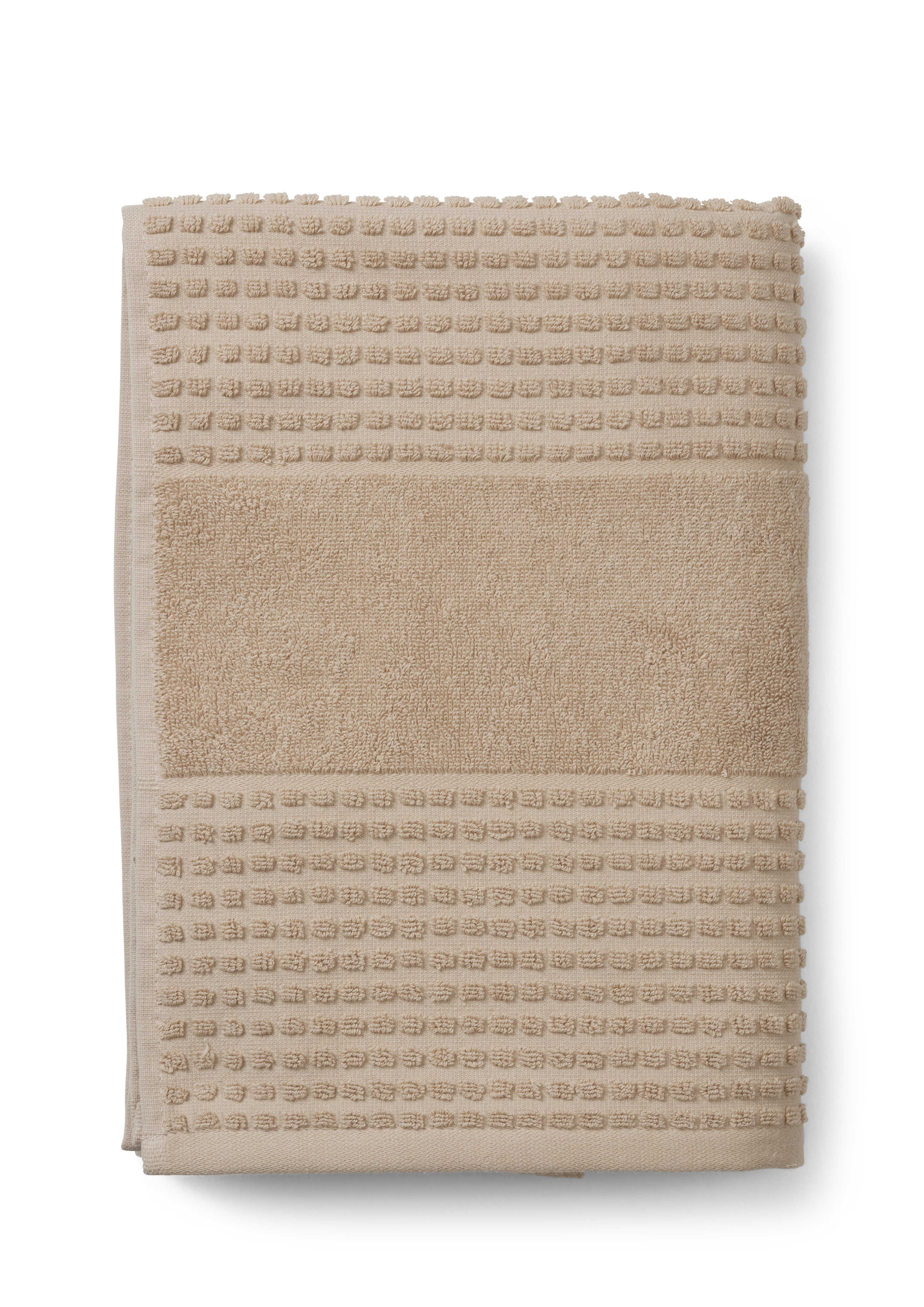 Handtuch 70x140 cm von JUNA in der Farbe Beige, hergestellt aus Baumwolle