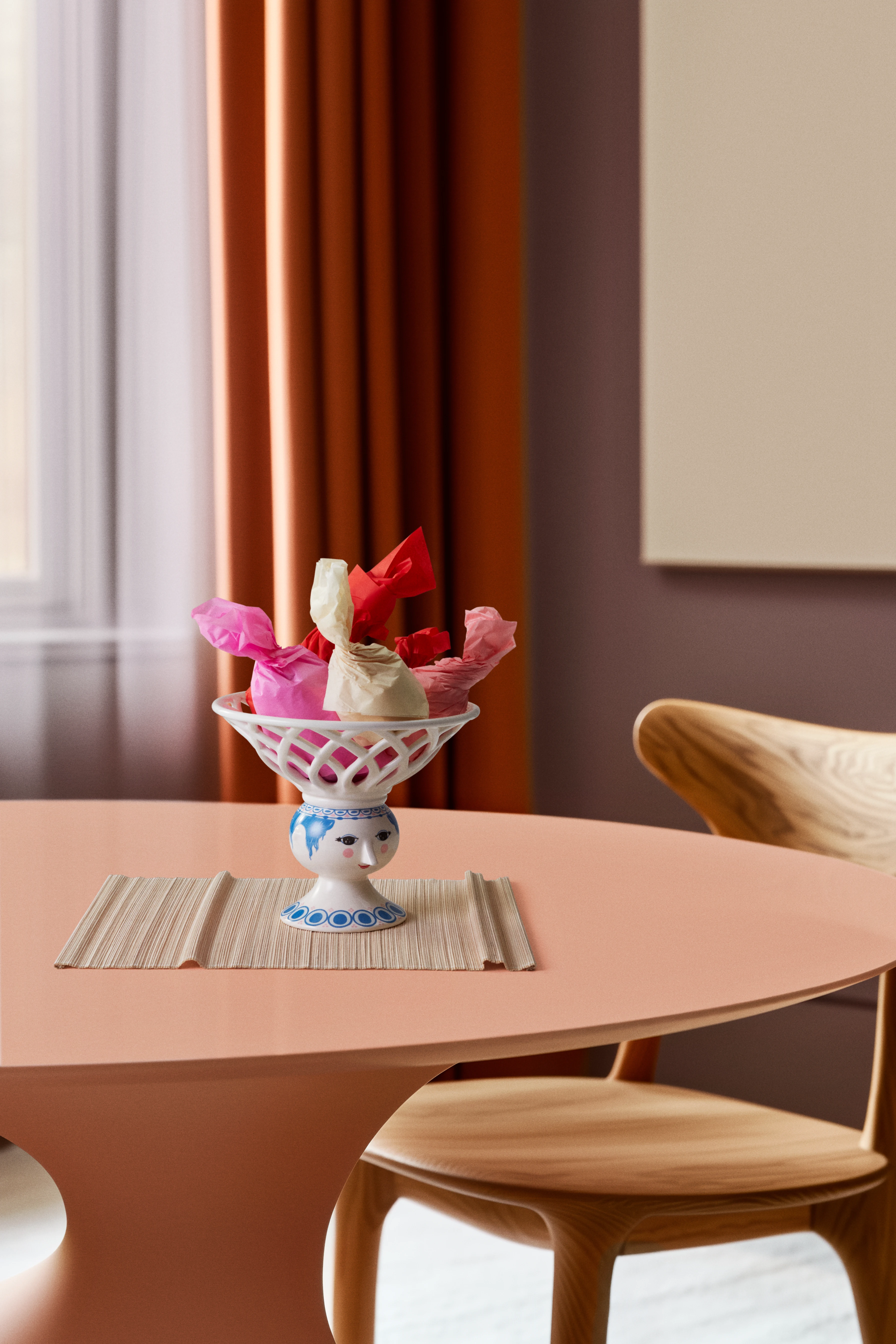 Fruit Bowl Ø25 cm från Bjørn Wiinblad i färgen Blå, tillverkad av Keramik