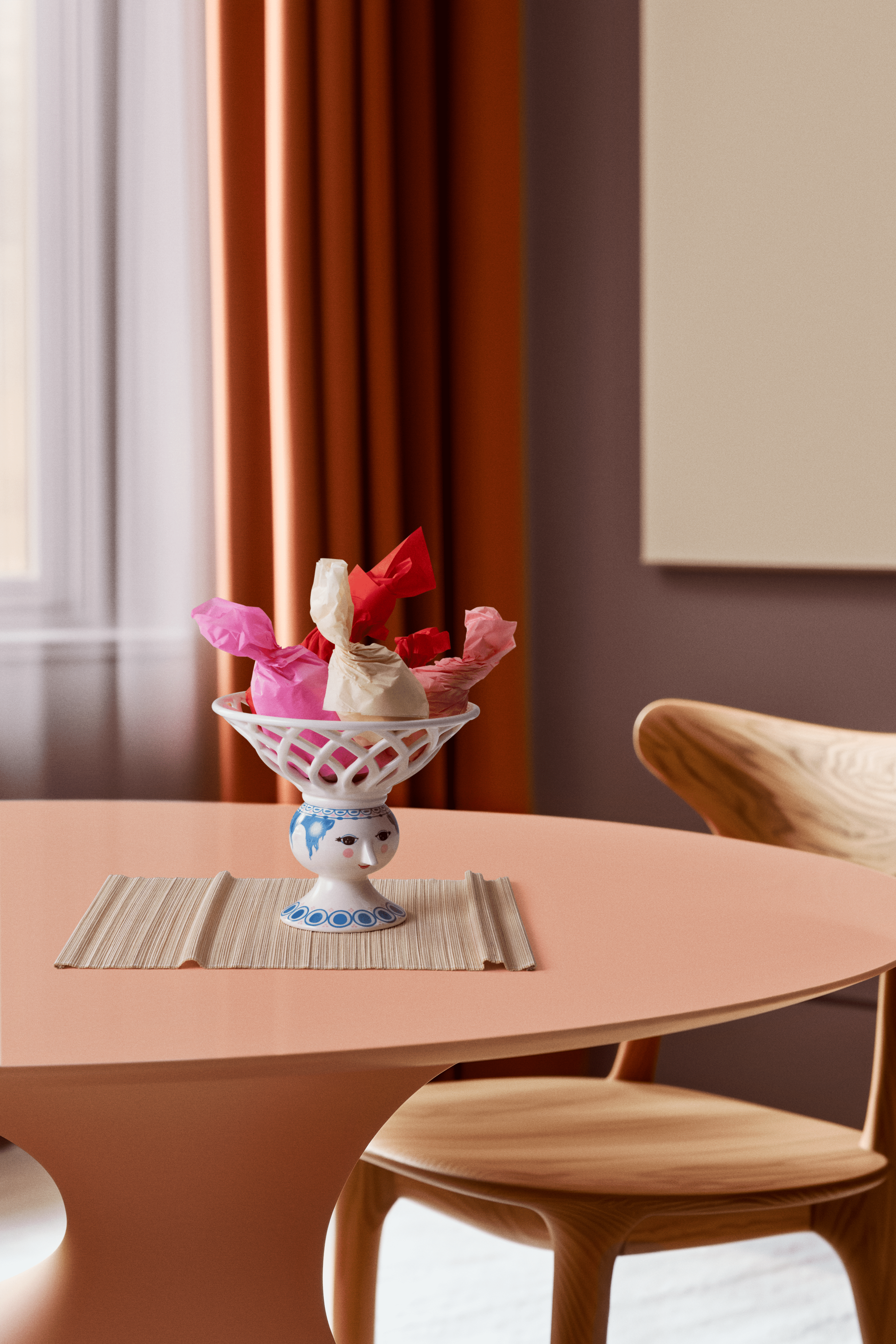 Bjørn Wiinblad Fruit Bowl Ø25 cm in Blue from Dora