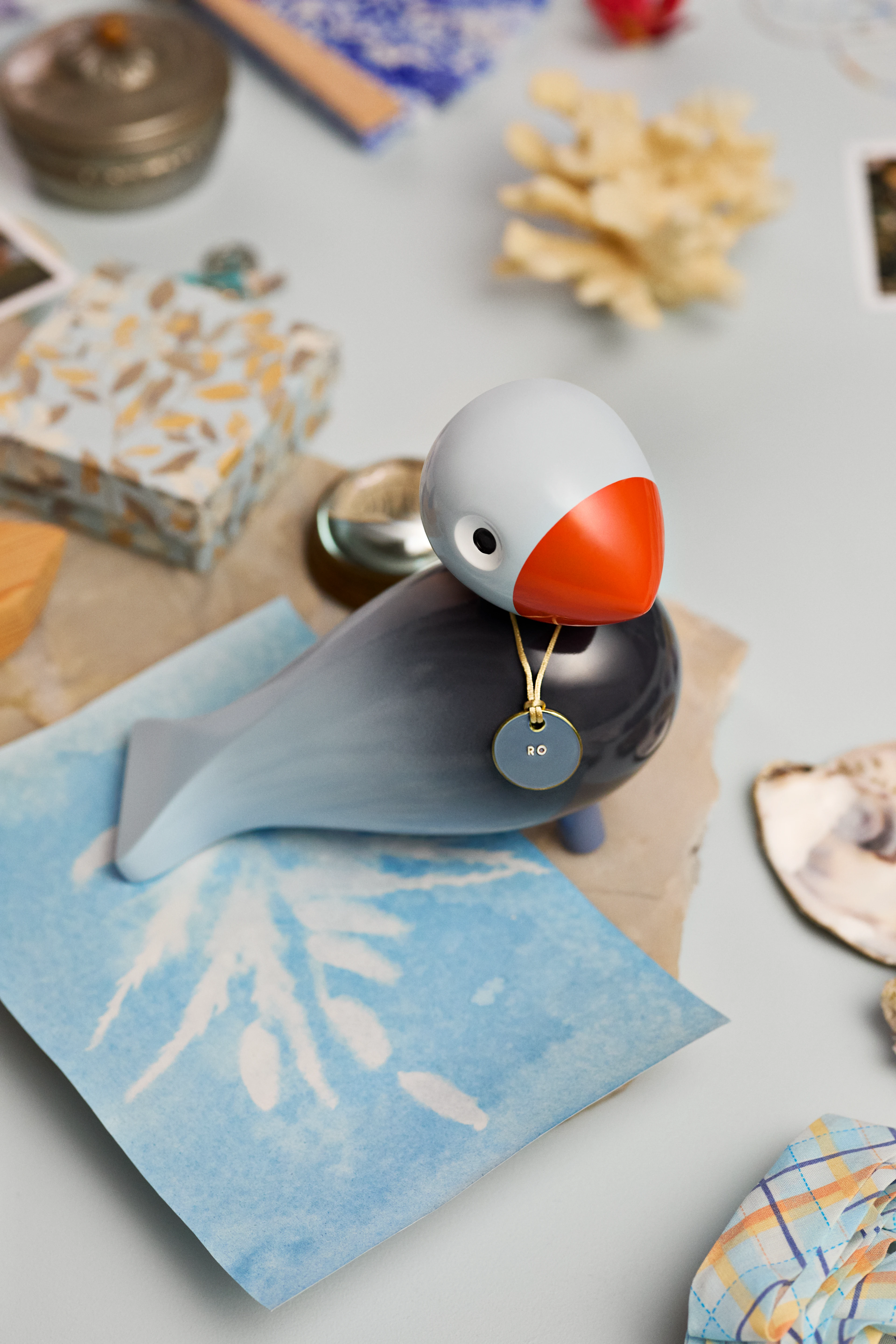 Ro Story Bird H15.5 cm fra Kay Bojesen i farven Blå, lavet af Træ