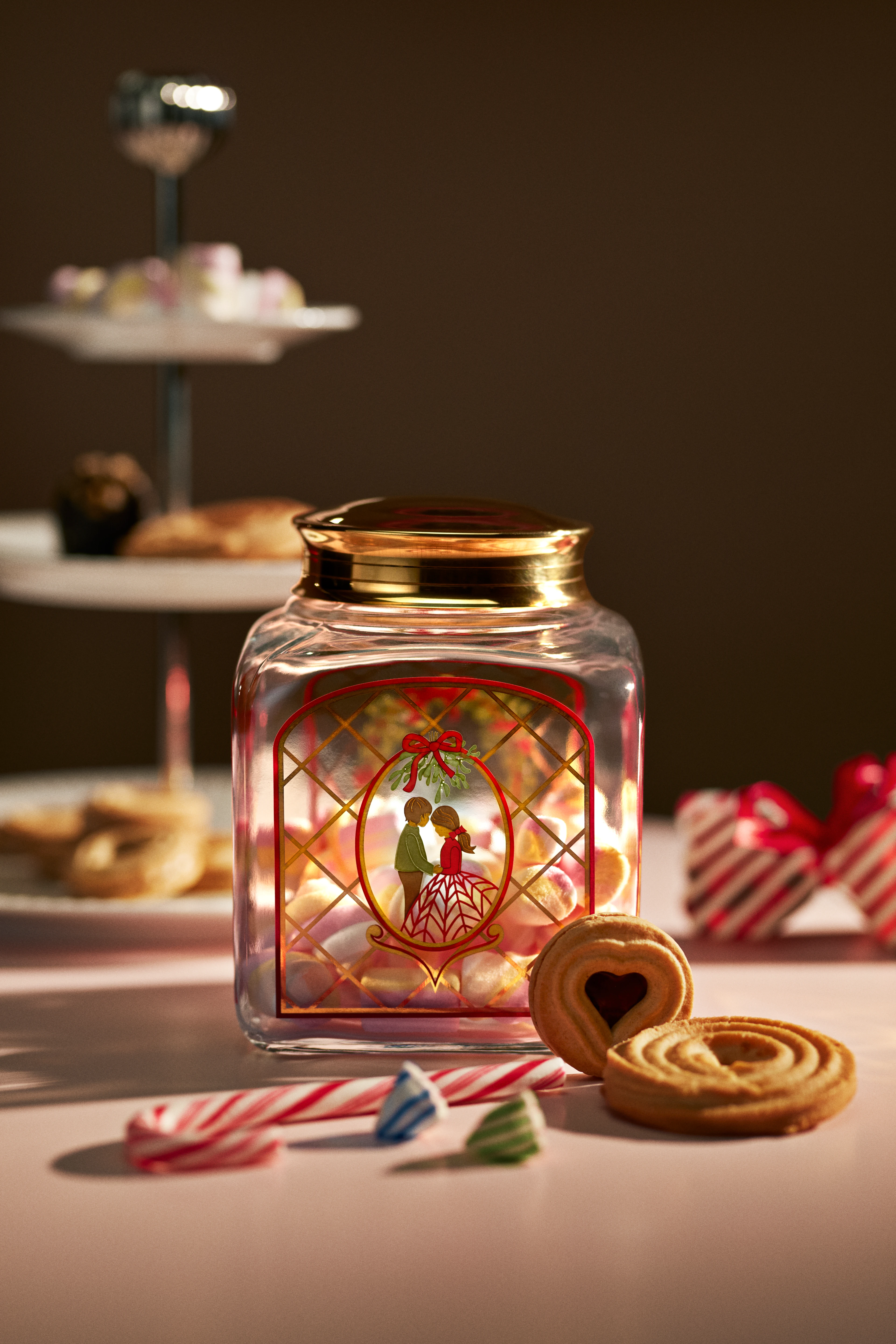 Weihnachtsgebäckglas 2025 H16 von Holmegaard in der Farbe Multi, hergestellt aus Glas