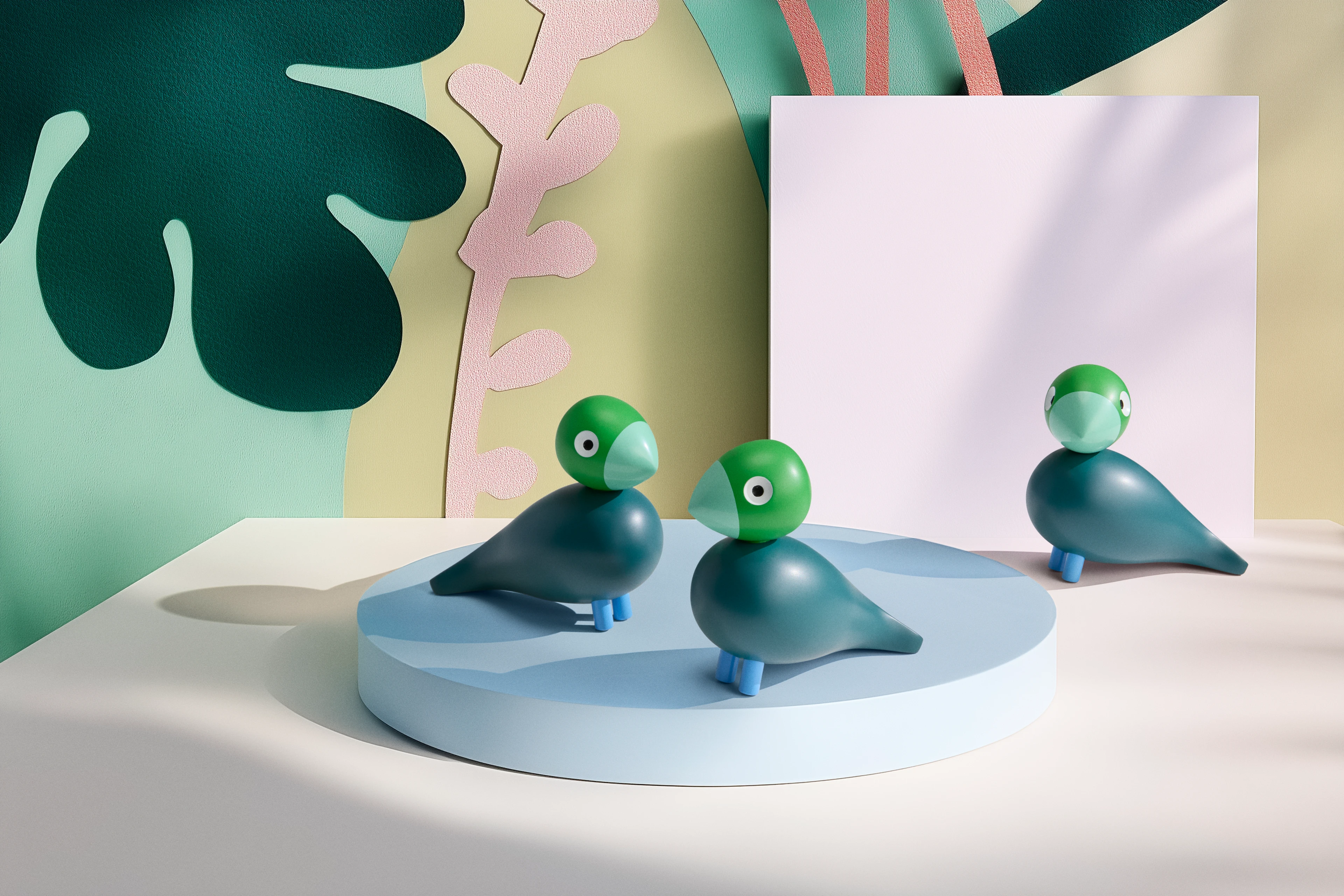 Birk Year Bird 2026 H12.5 cm von Kay Bojesen in der Farbe Dunkelgrün, hergestellt aus Holz