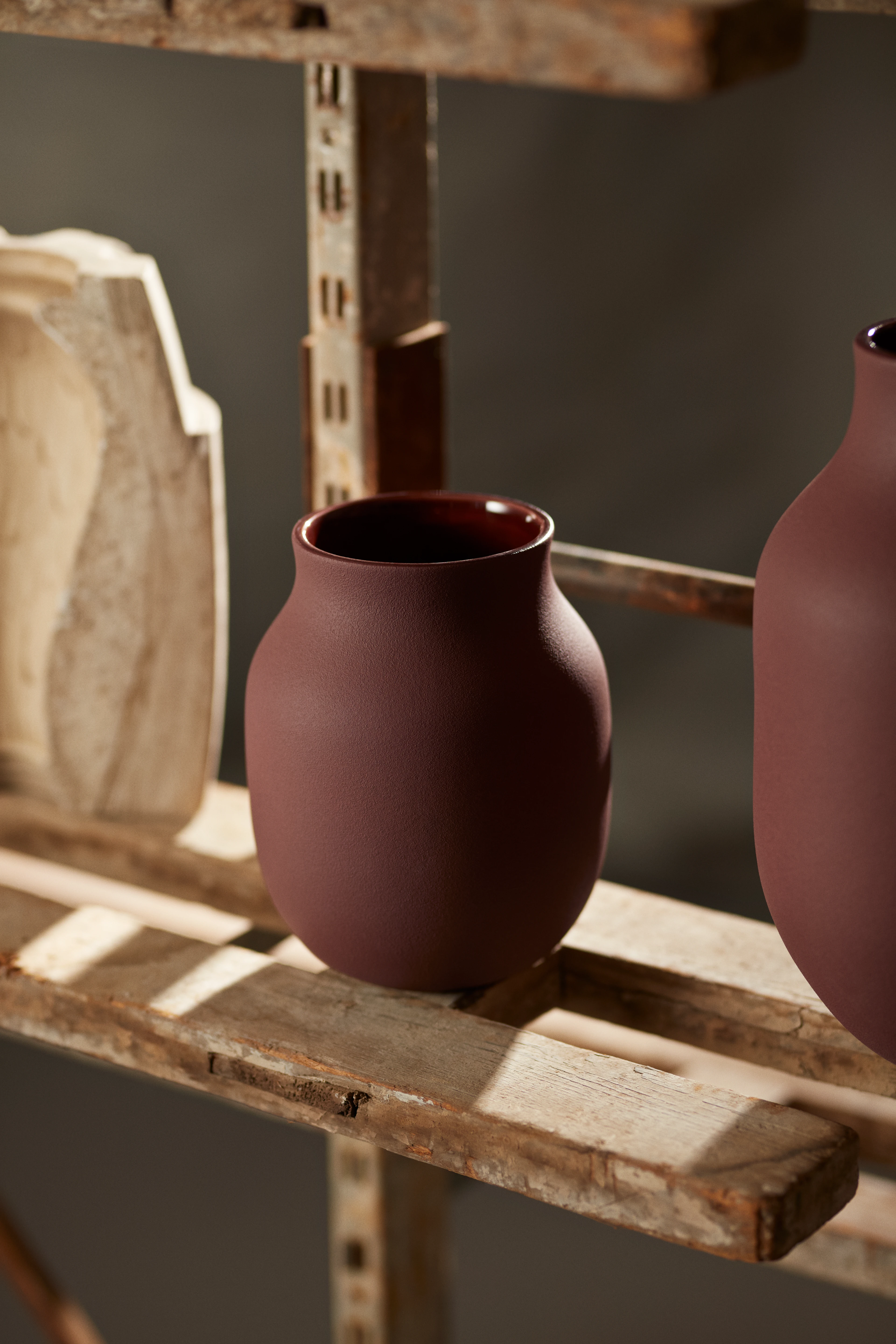 Kähler Vase H20 cm Bordeaux