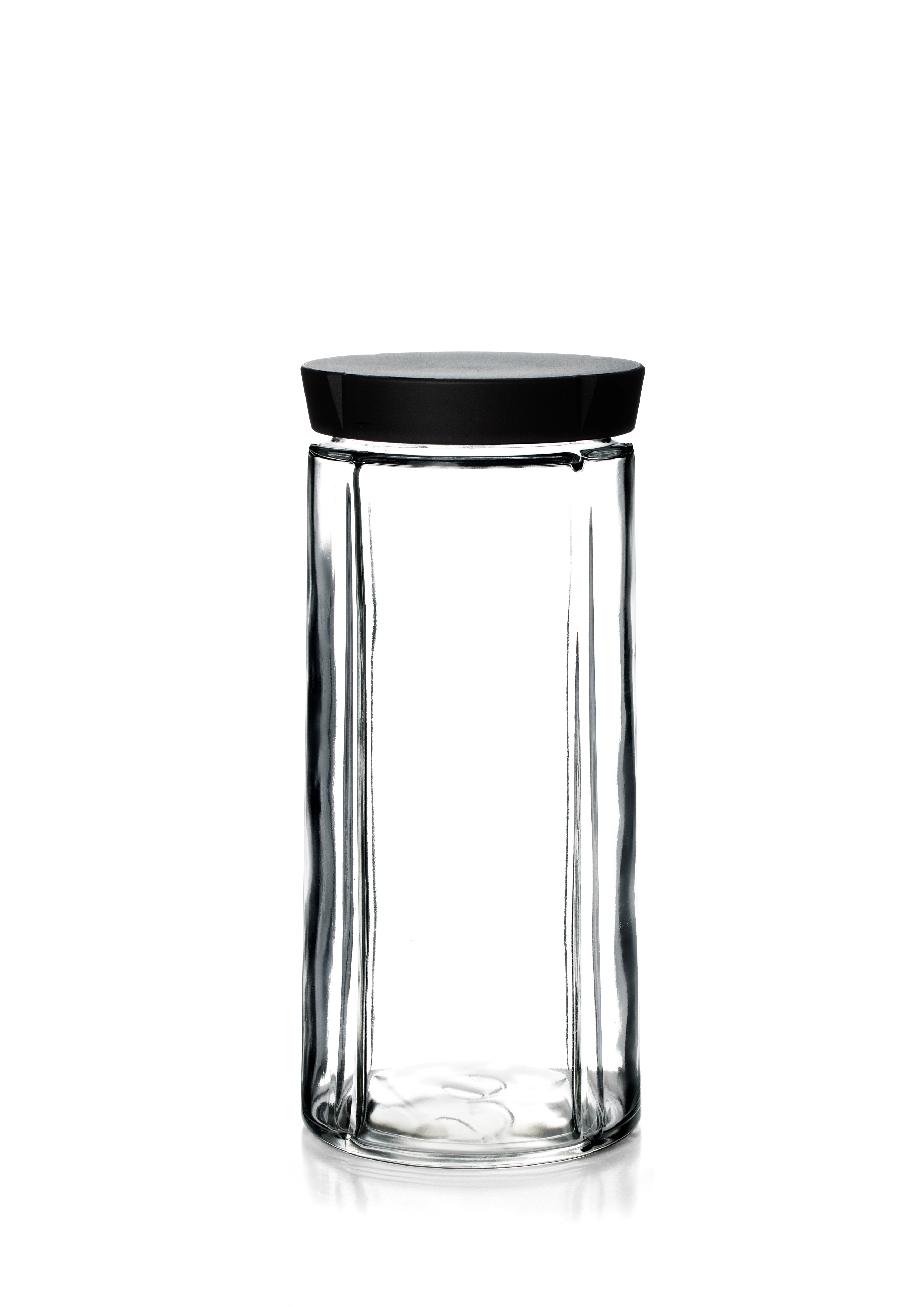 Aufbewahrungsglas 1,5 l von Rosendahl in der Farbe Schwarz, hergestellt aus Glas