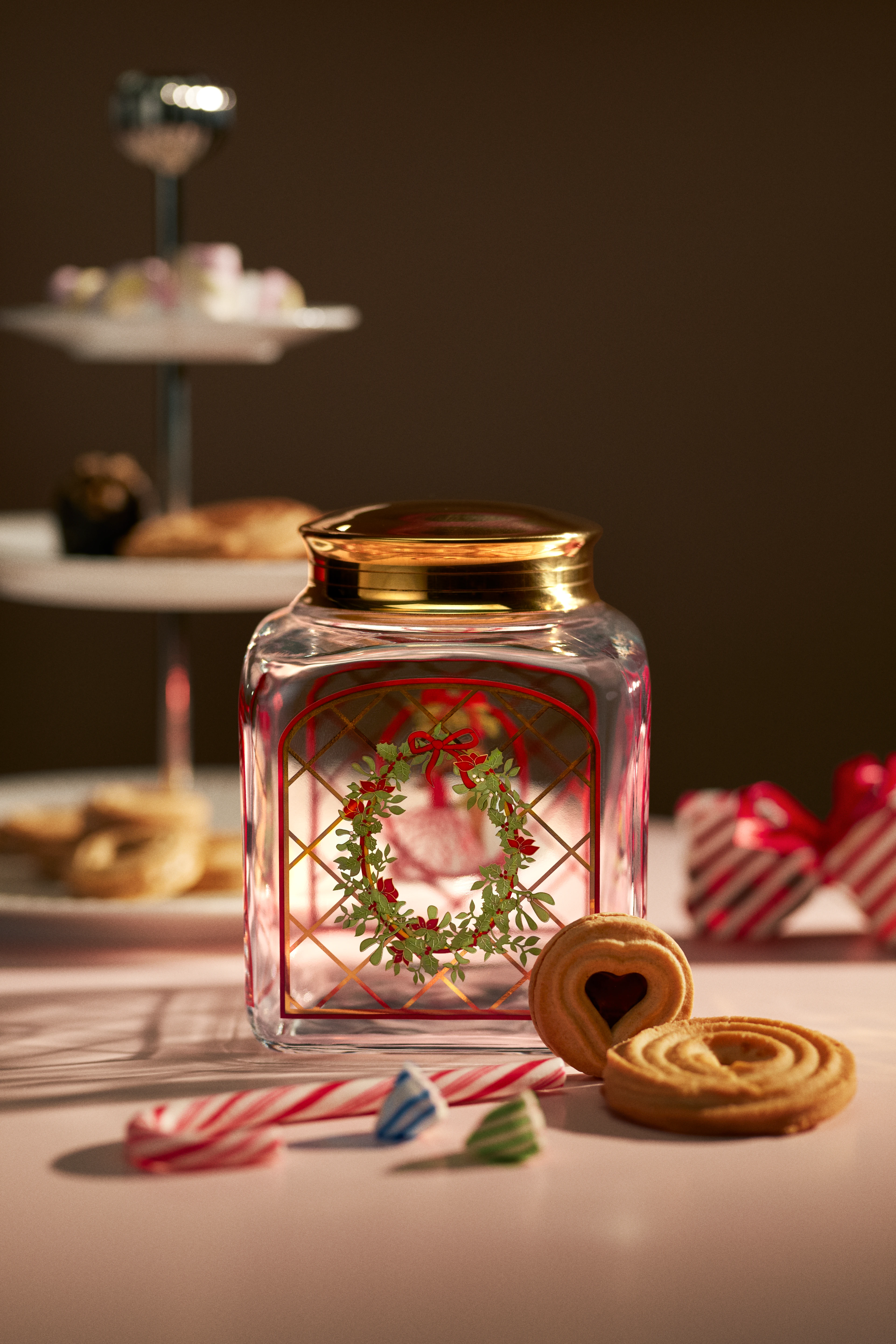 Weihnachtsgebäckglas 2025 H16 von Holmegaard in der Farbe Multi, hergestellt aus Glas