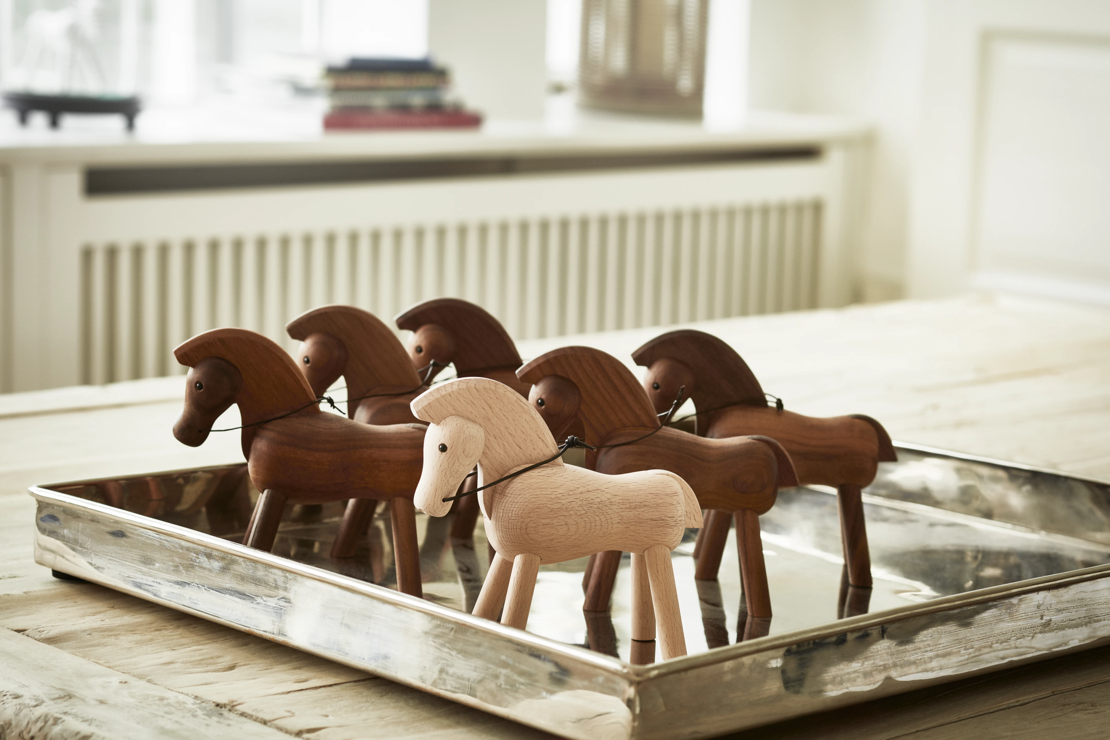 Pferd H14 cm von Kay Bojesen in der Farbe Buche, hergestellt aus Holz