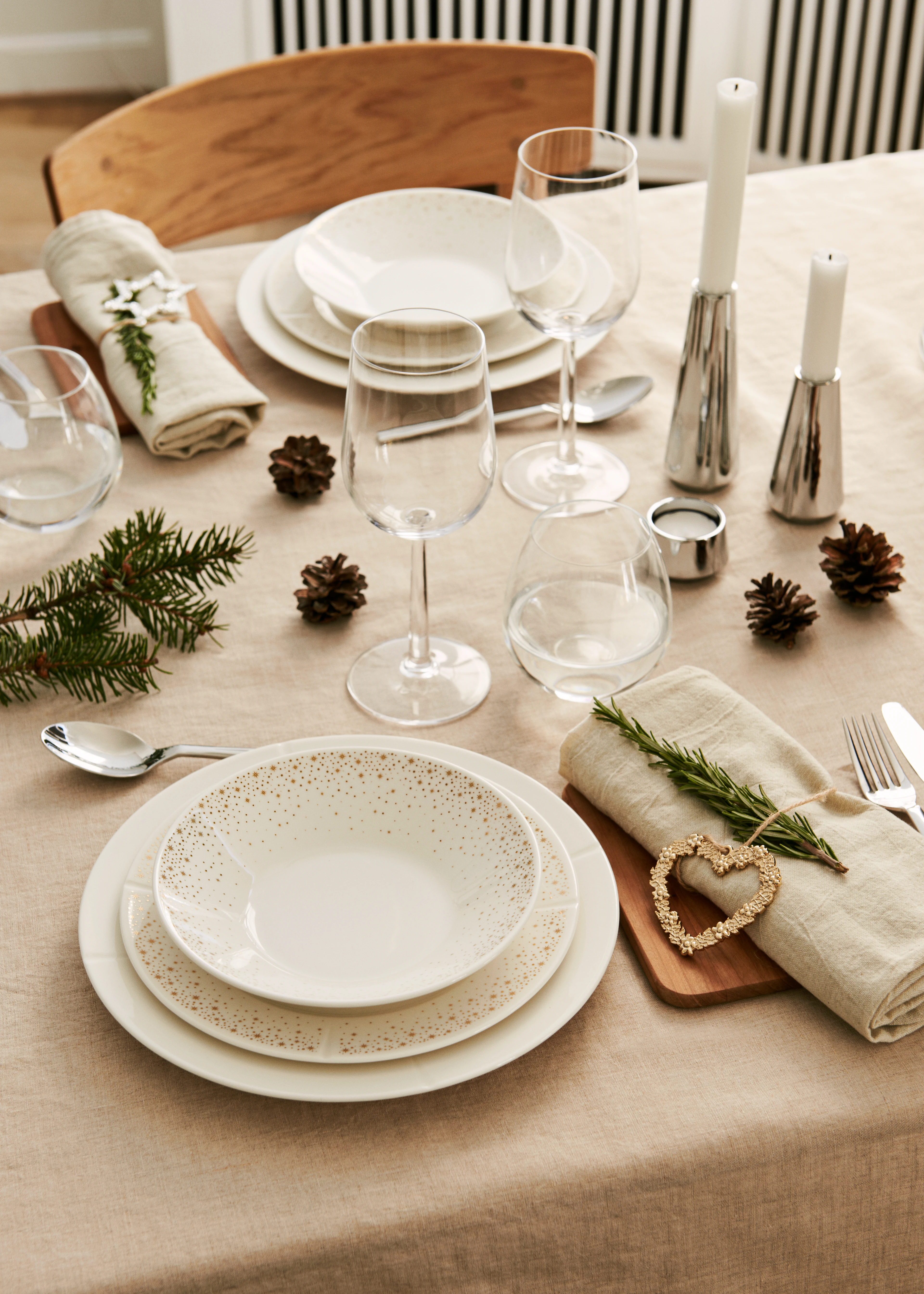 Bowl Ø19 cm from Rosendahl in White with gold color, made of Ceramics