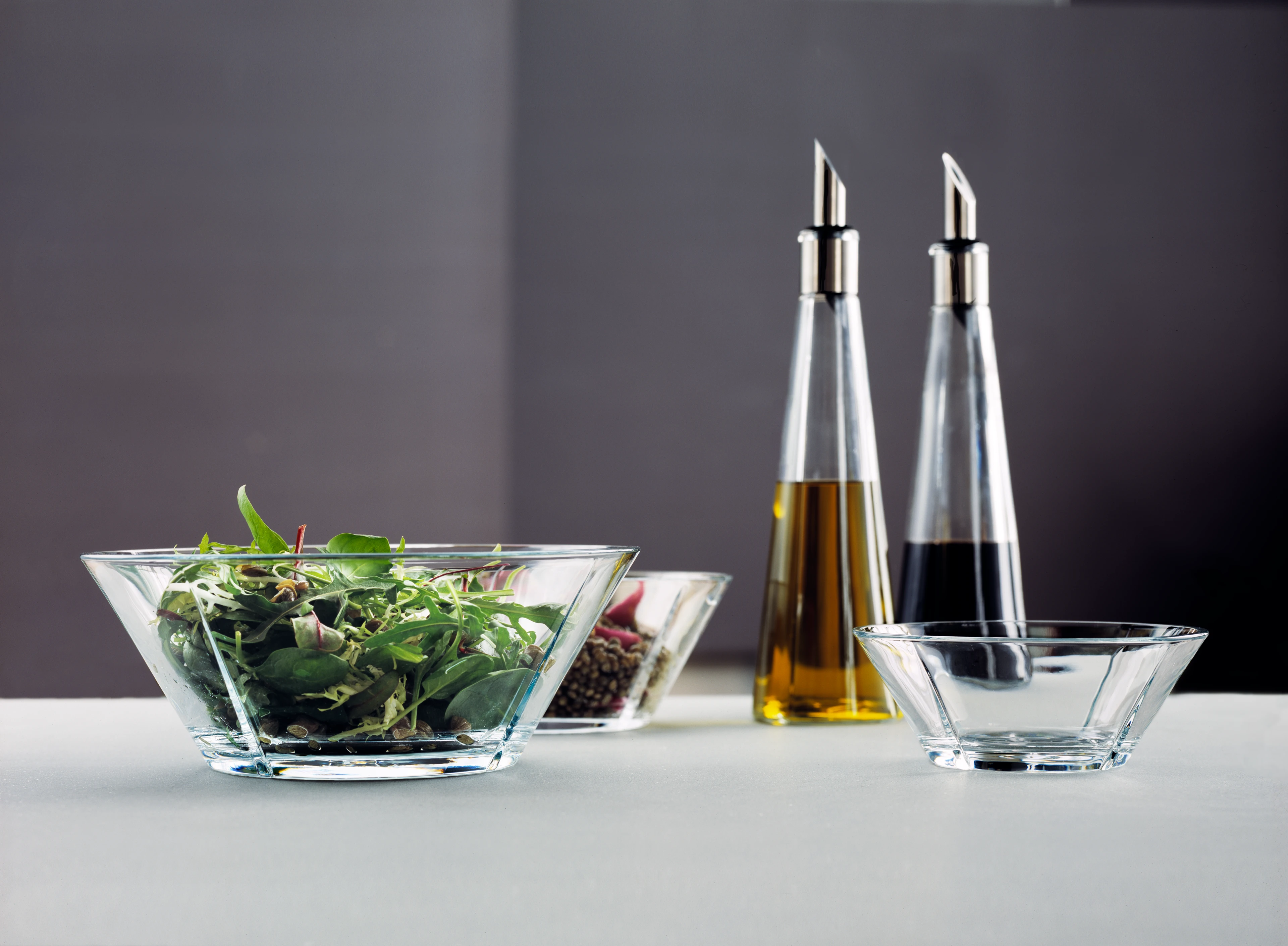 Glass bowl set, 3 pcs. from Rosendahl in Clear color, made of Glass