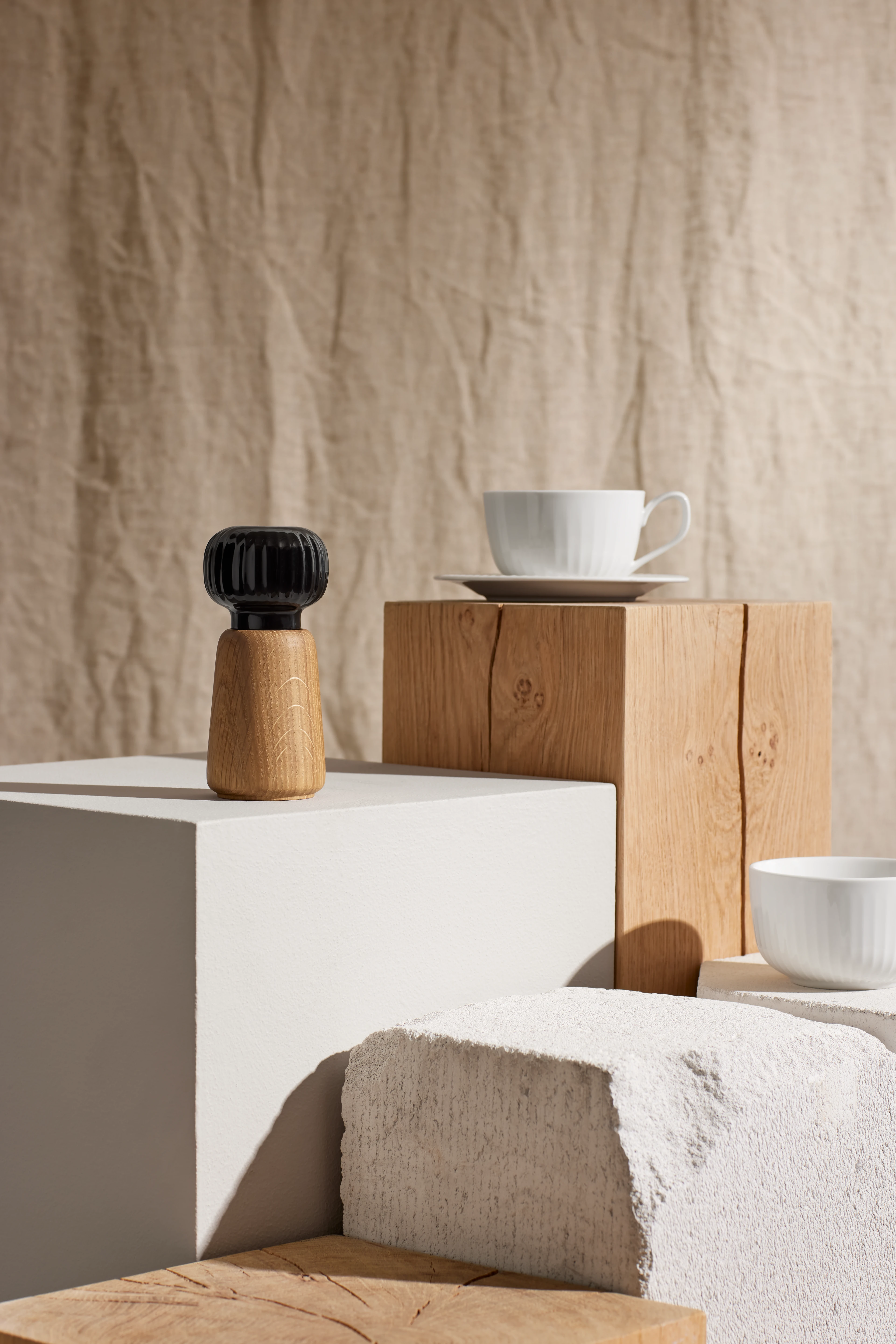 Mühle H14 cm von Kähler in der Farbe Schwarz, hergestellt aus Keramik