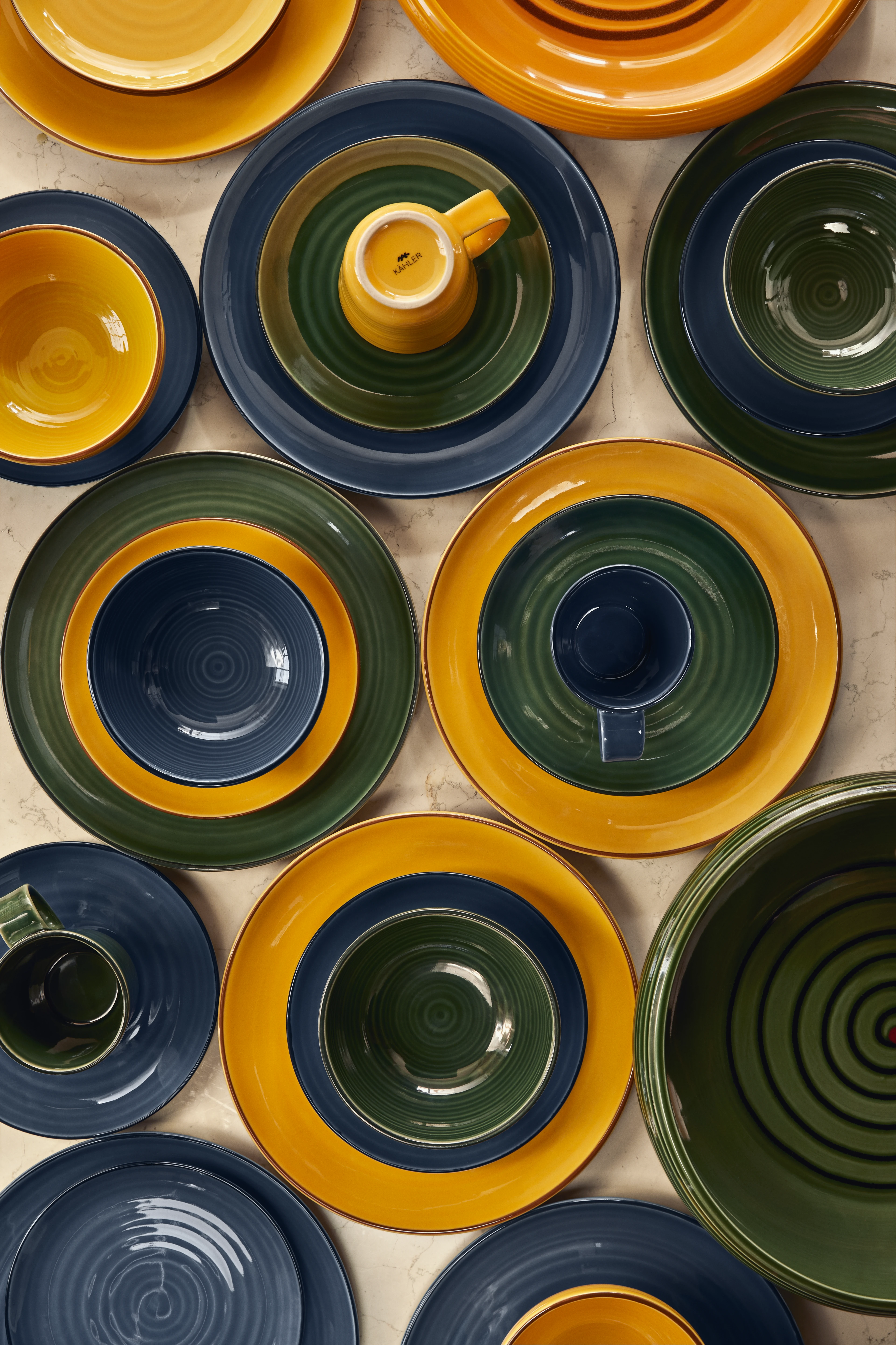 Bowl Ø15 cm from Kähler in Sage green color, made of Ceramics