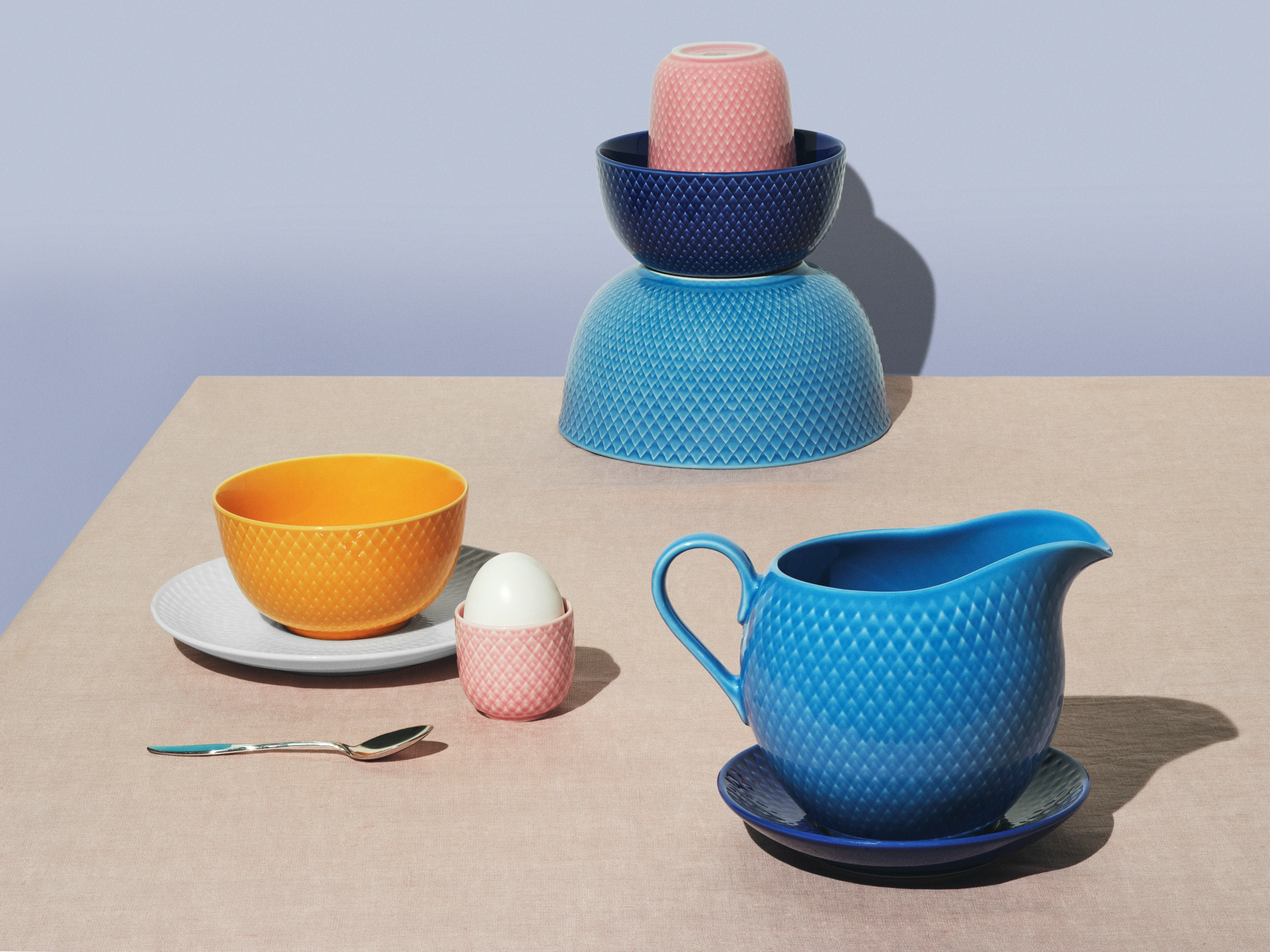 Sauce boat 67 cl from Lyngby Porcelæn in Blue color, made of Ceramics