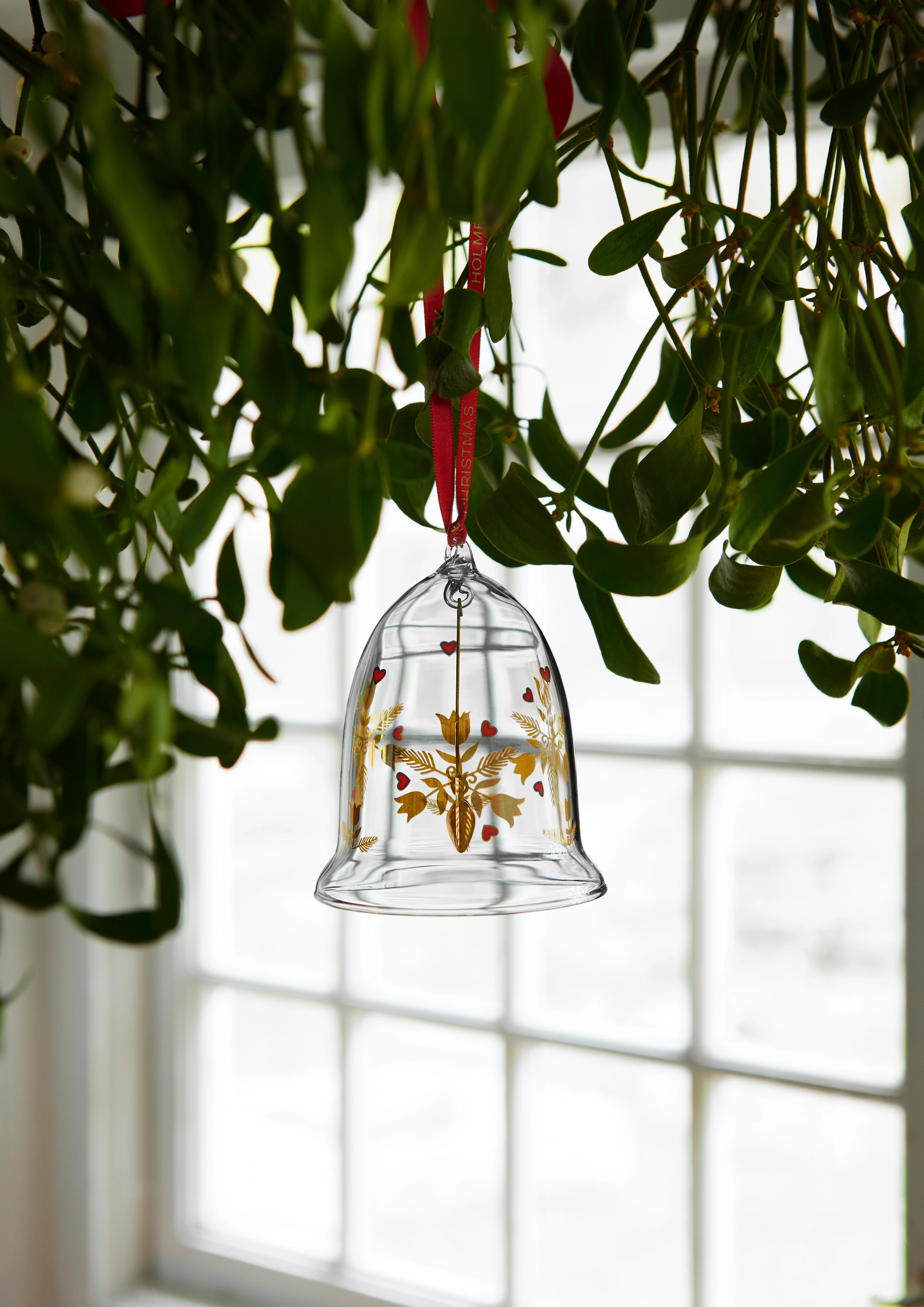 Annual Christmas Bell 2020 large from Holmegaard in Clear color, made of Glass