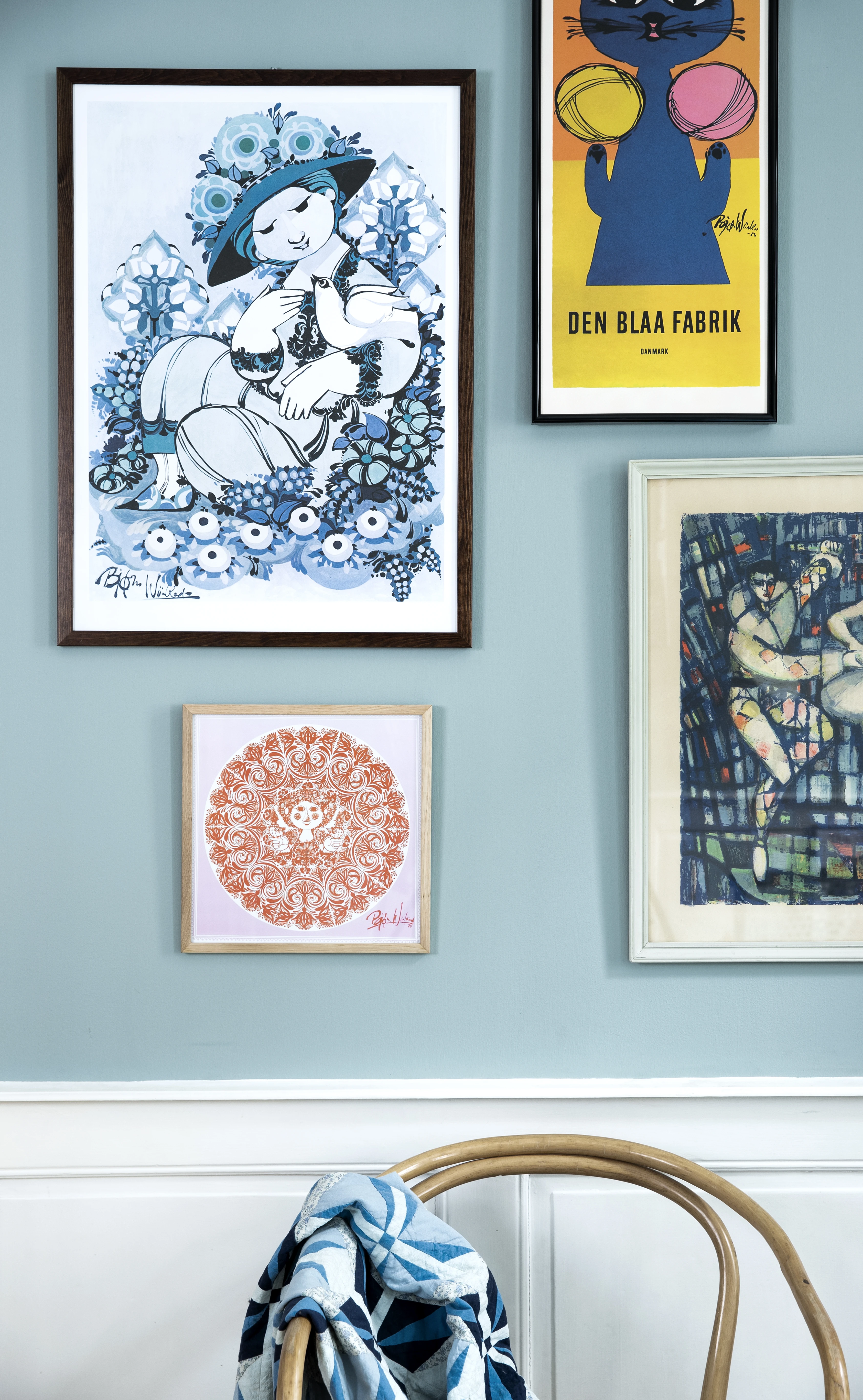 Wiinblad Art Faience 30x30 cm fra Bjørn Wiinblad i farven Multi, lavet af Papir