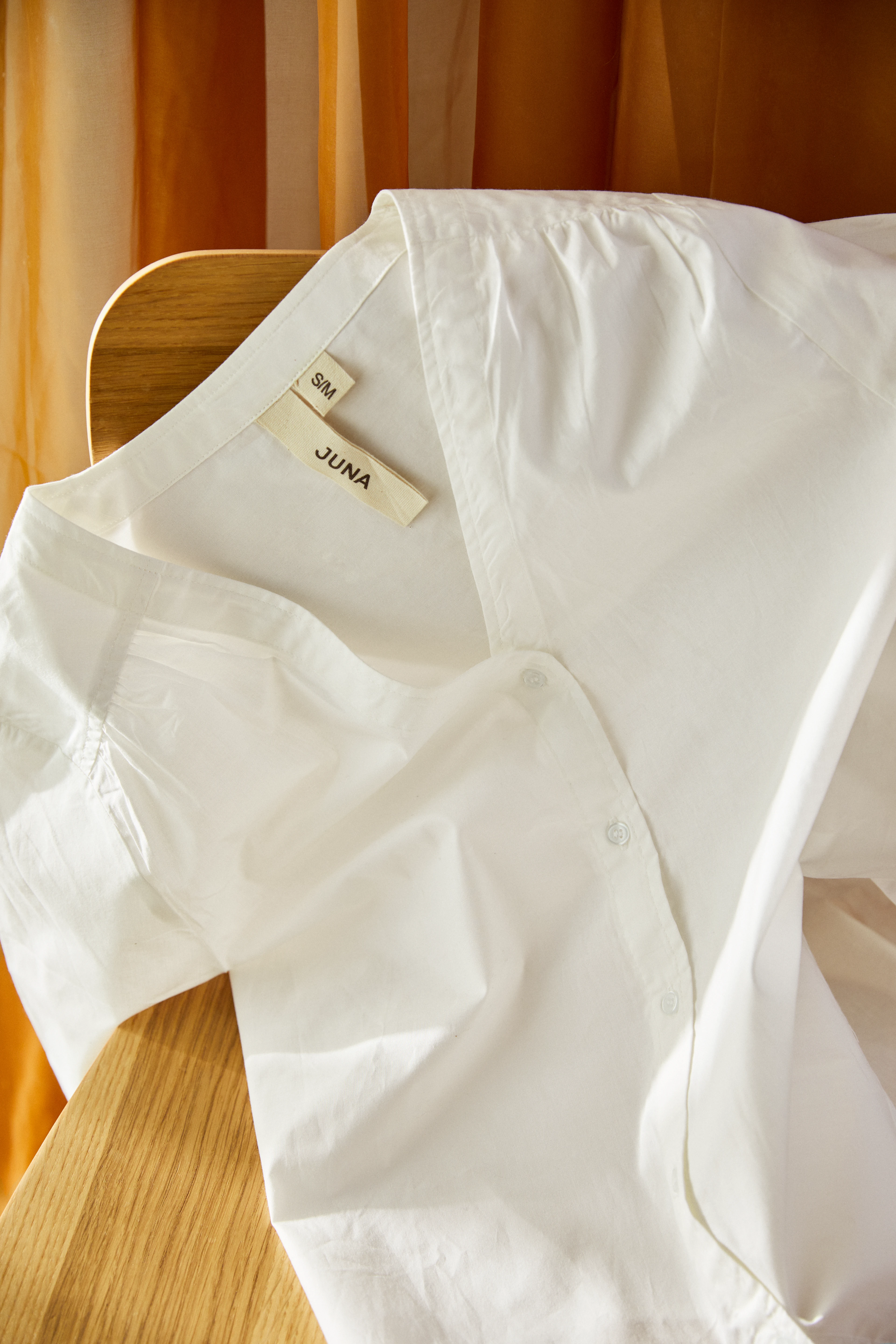 Adele shirt S/M from JUNA in White color, made of Cotton