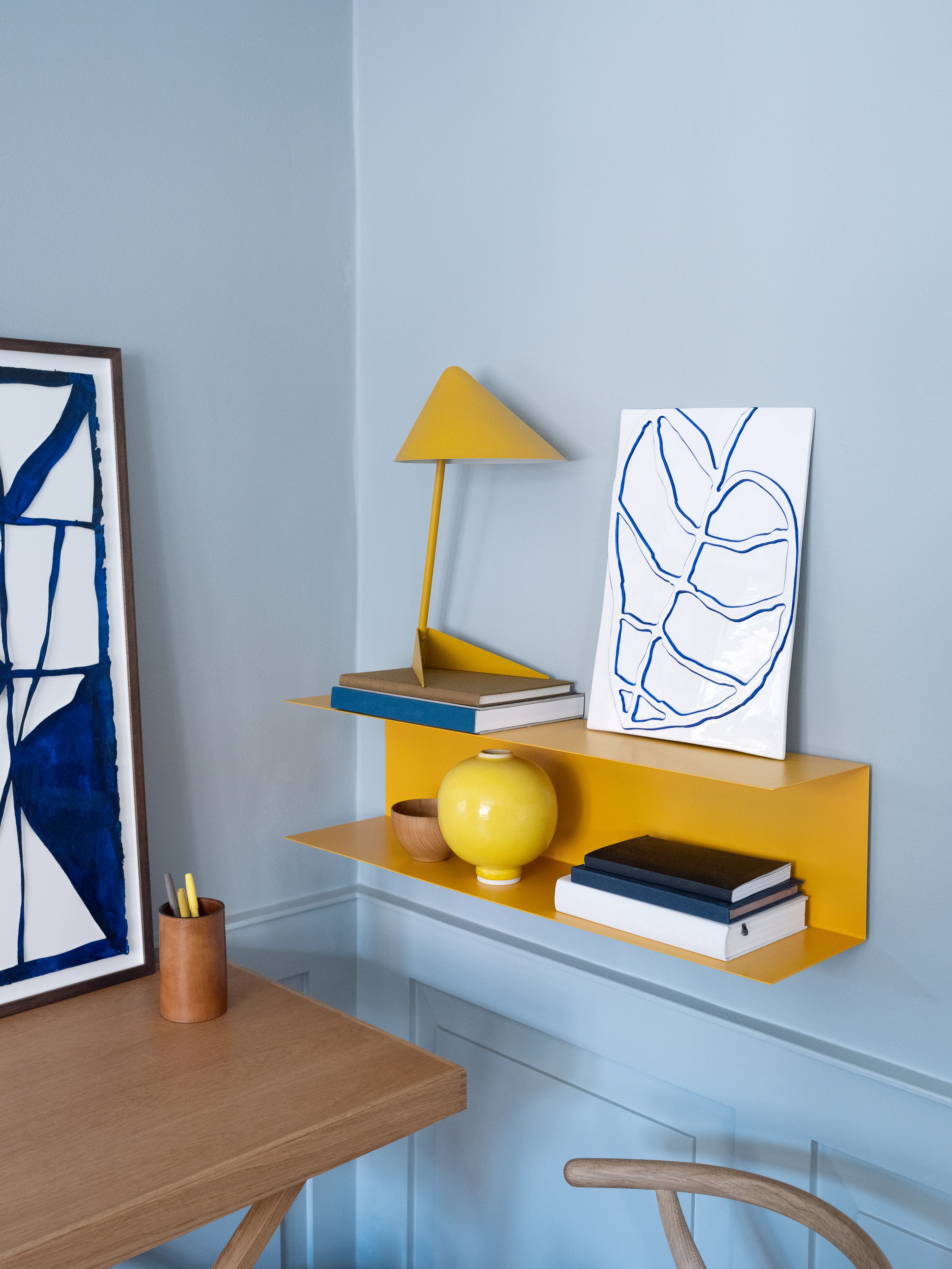 leaf 28x41cm fra Kähler i fargen Hvit, laget av Keramikk