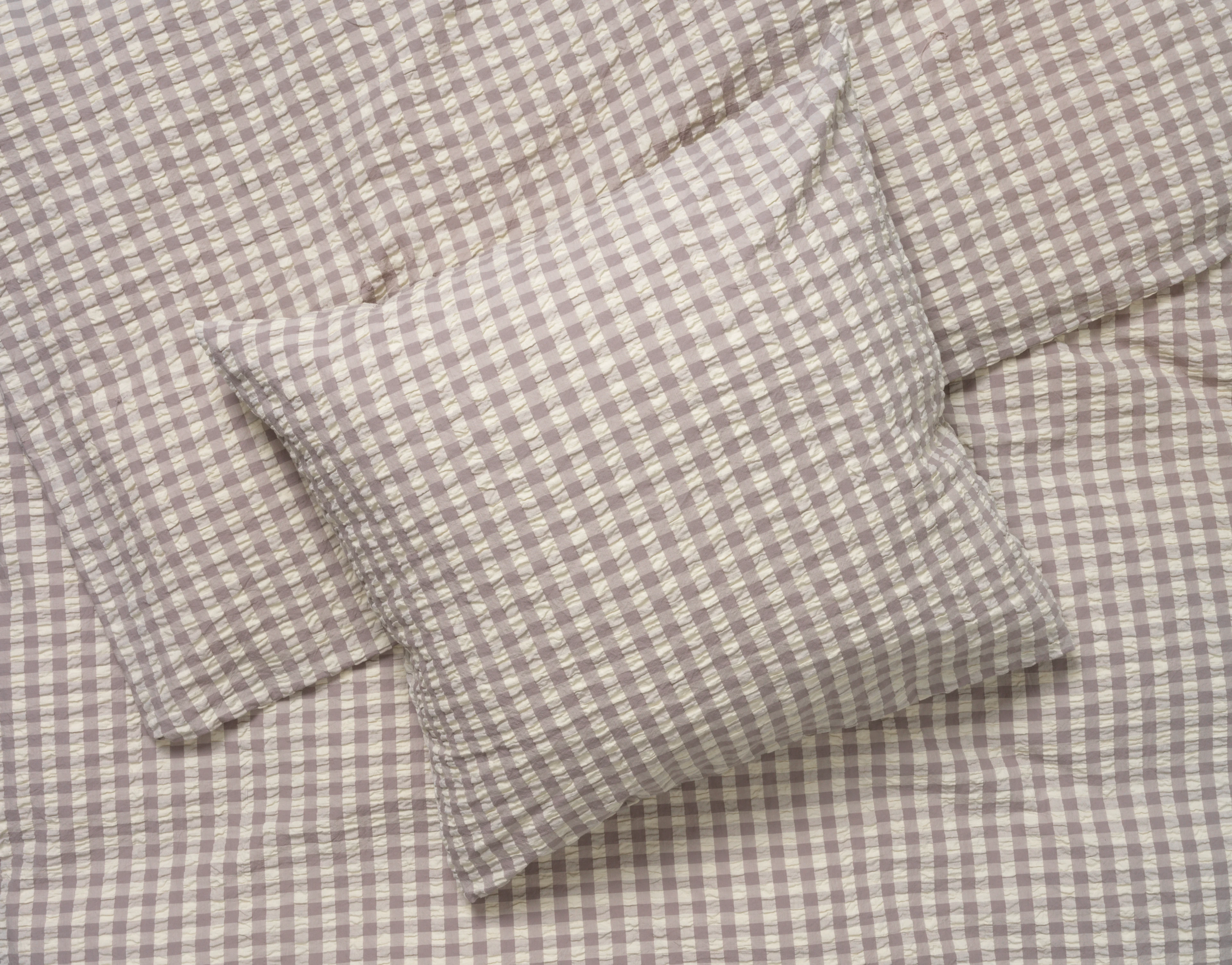 Bed linen 150x210 cm from JUNA in Grey/Birch color, made of Cotton