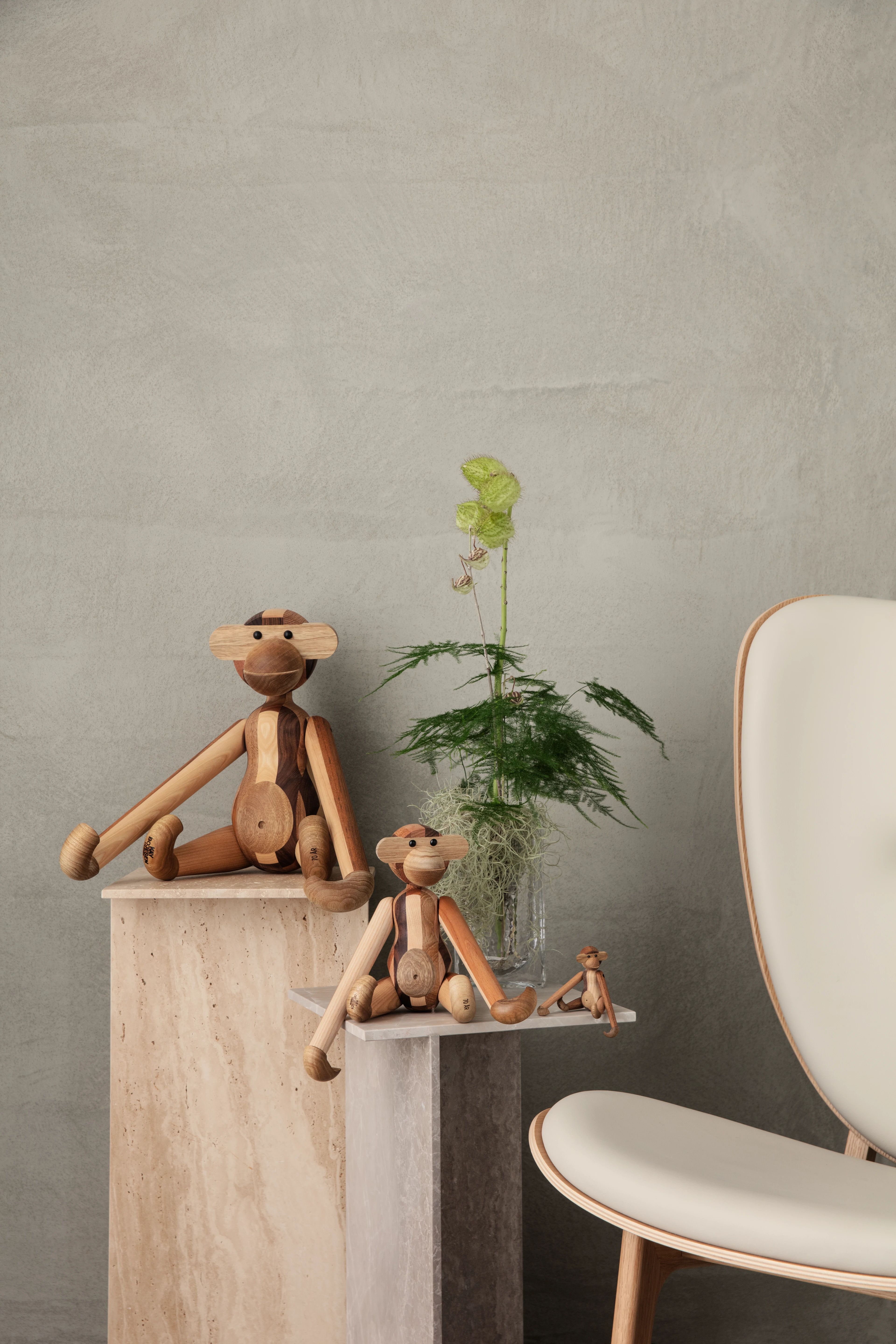 限定　KAY BOJESEN　Monkey Kay Bojesen Monkey Reworked Anniversary small mixed wood