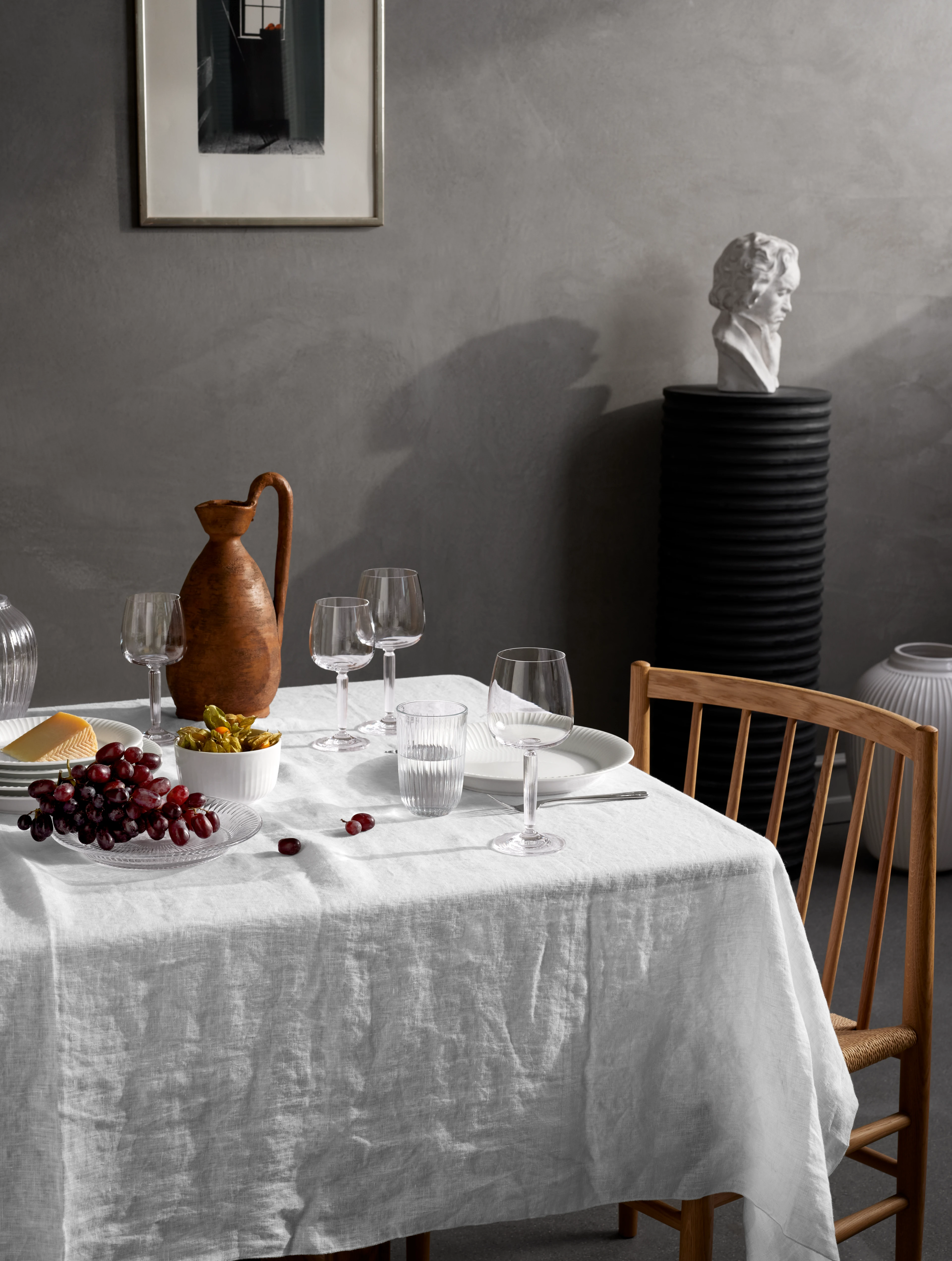 Glastallerken Ø22 cm fra Kähler i farven Klar, lavet af Glas