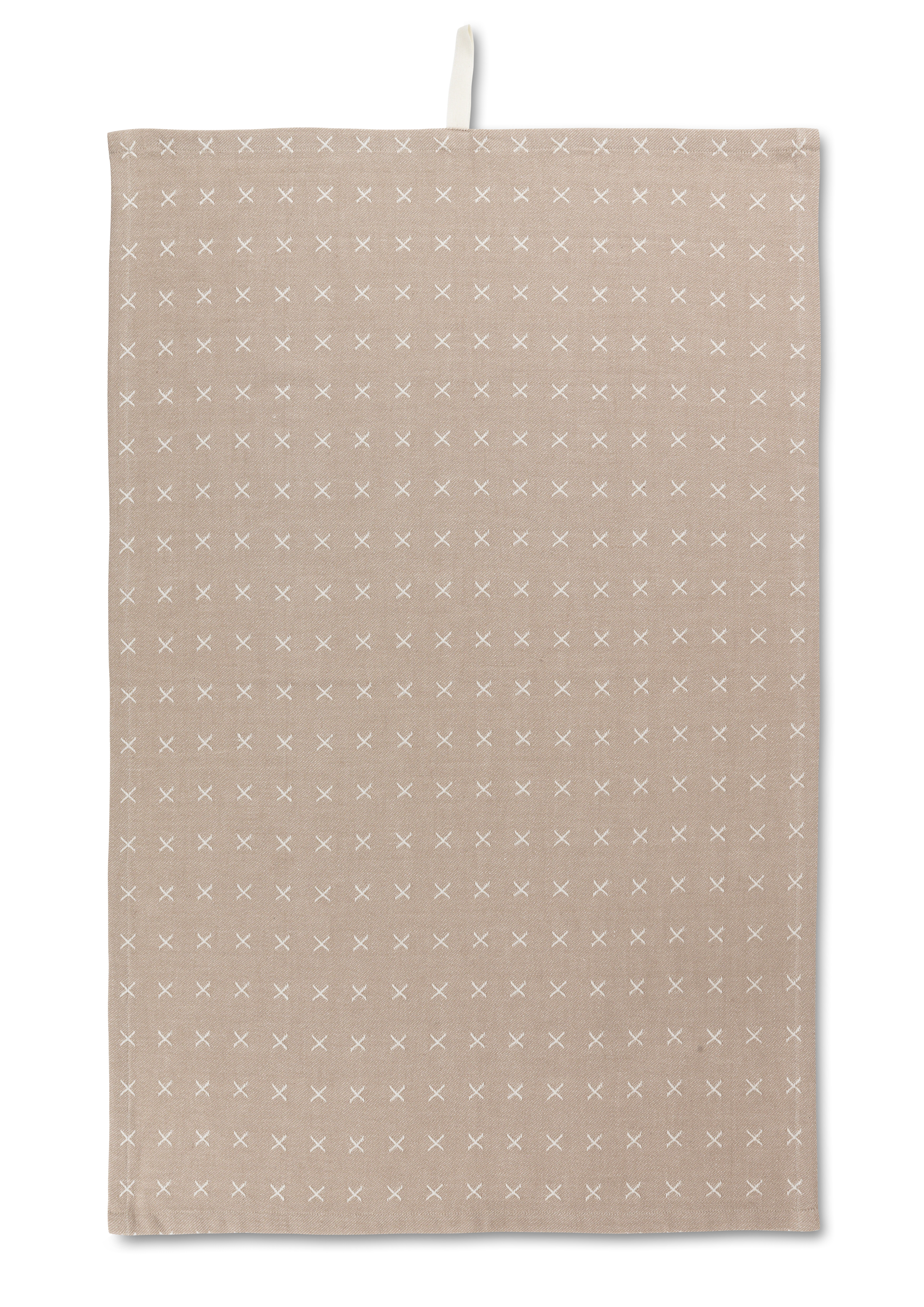 Tea towel 50x80 cm from JUNA in Sand color, made of Cotton