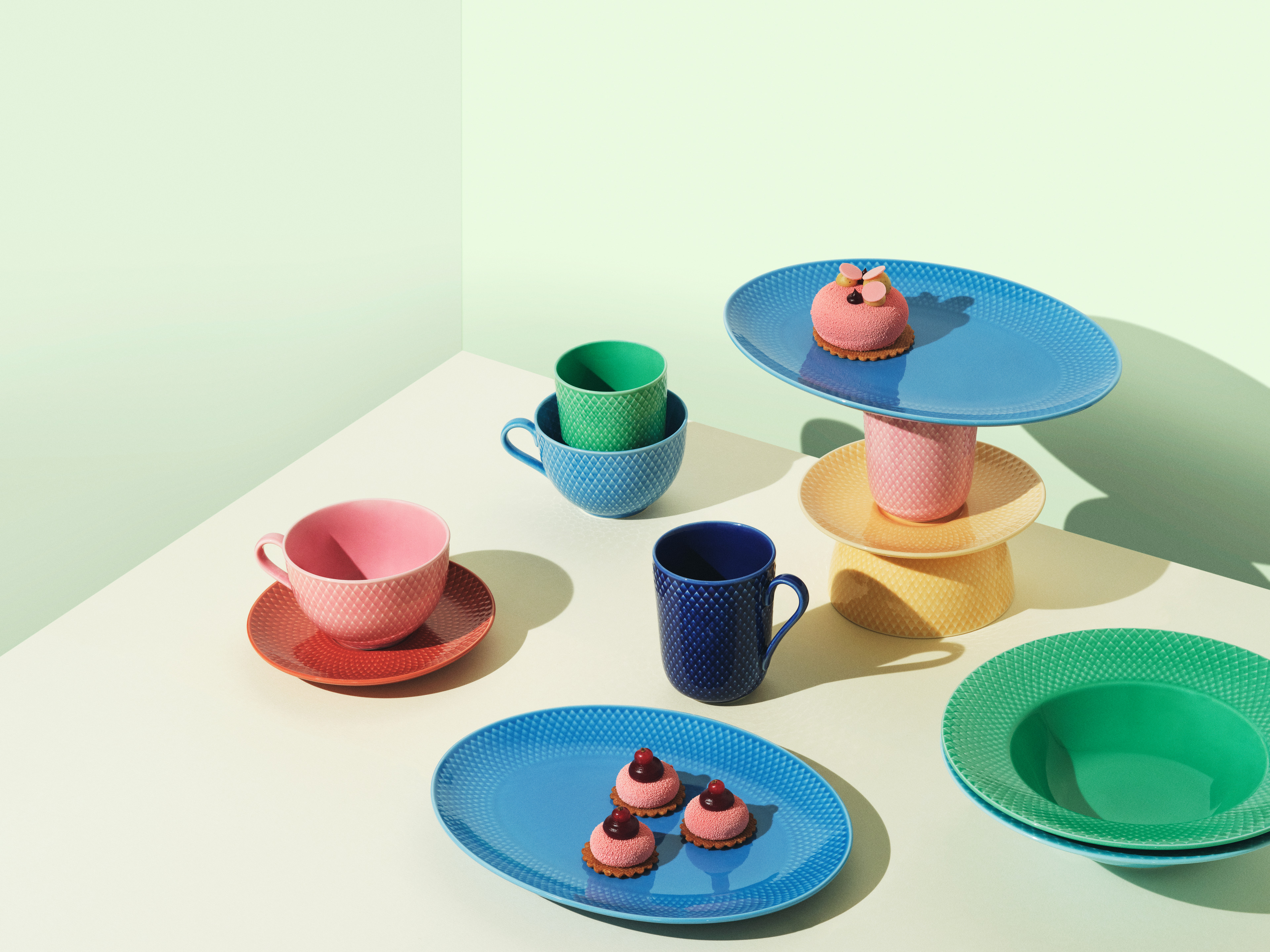 Rhombe color collection in many colors from Lyngby Porcelæn