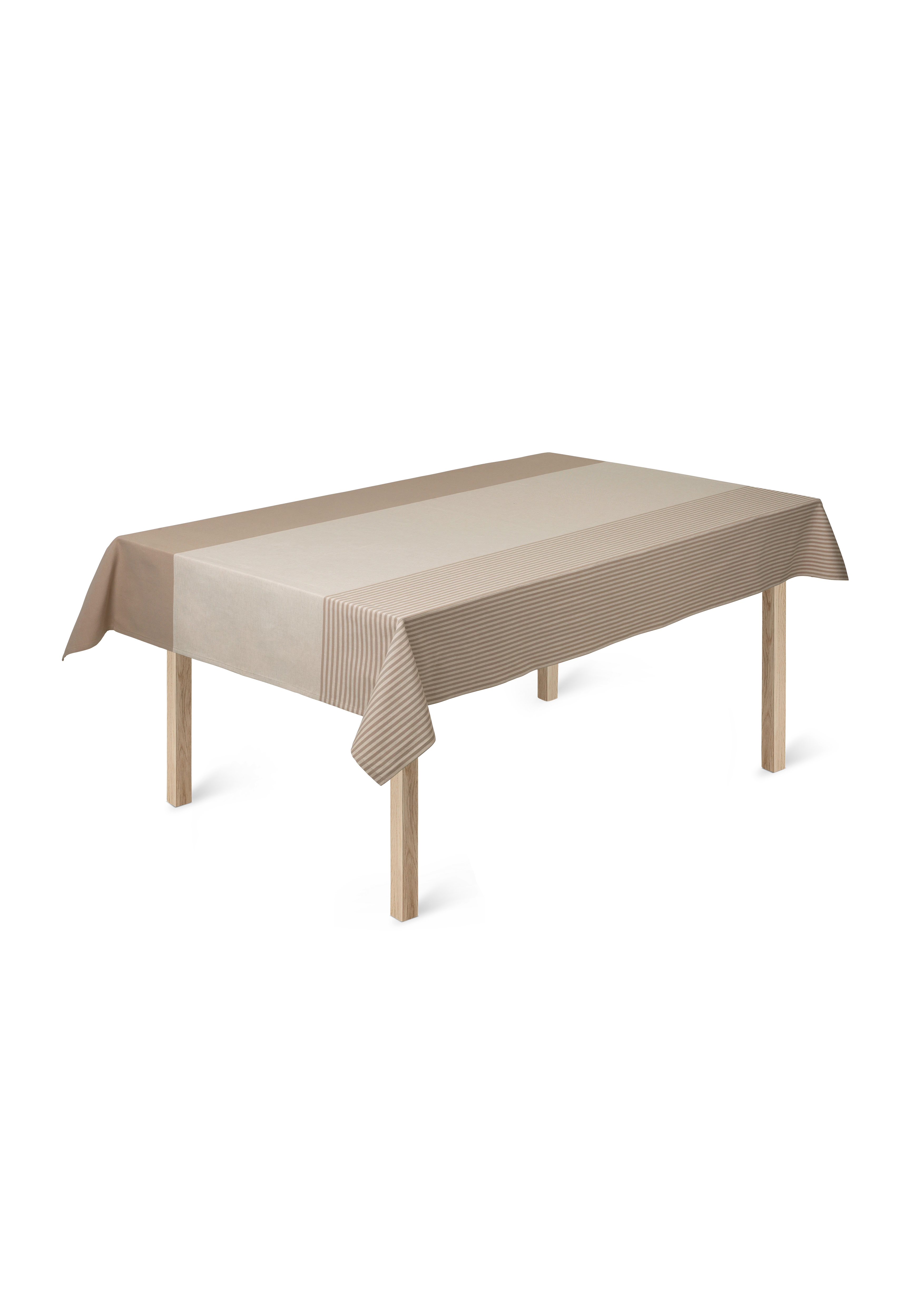 Tablecloth 150x350 cm from JUNA in Sand color, made of Cotton