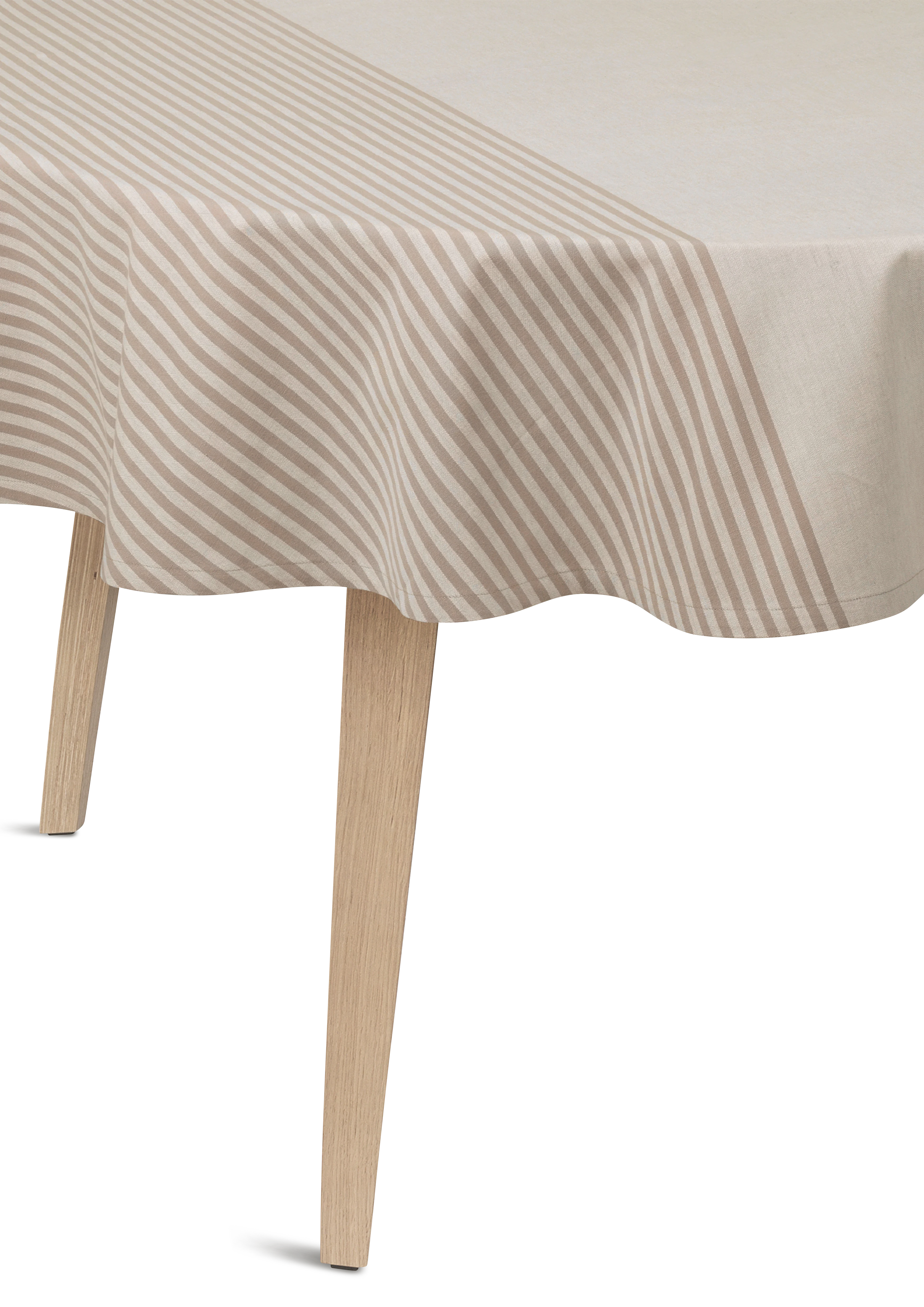 Dug rund Ø160 cm fra JUNA i farven Sand, lavet af Bomuld