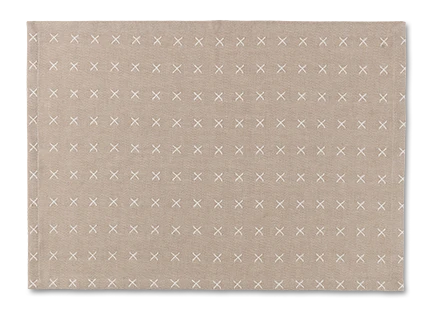 Place mat 50x36 cm 2 pcs. from JUNA in Sand color, made of Cotton