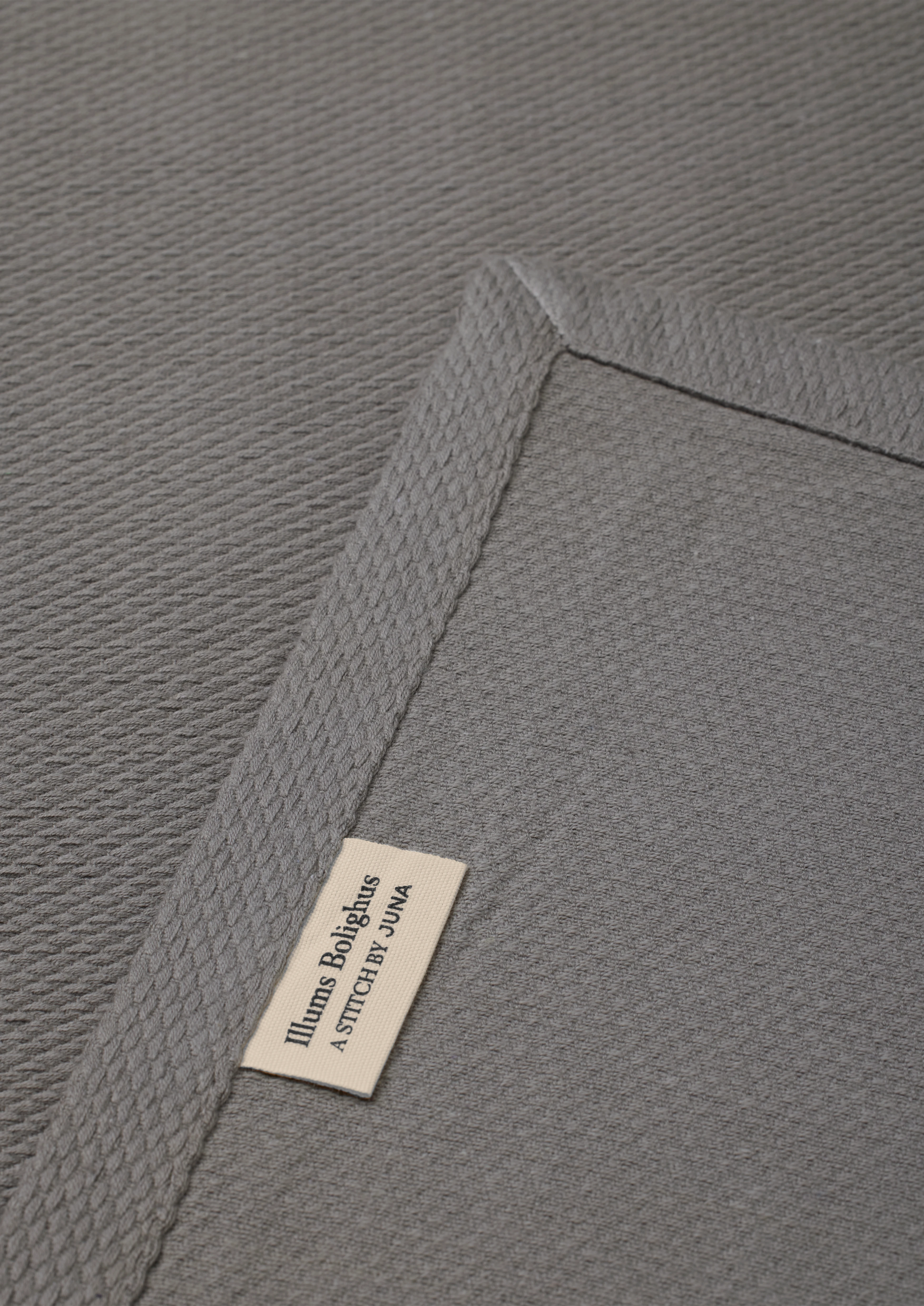 Damask tablecloth 150x220 cm from JUNA in Grey color, made of Cotton